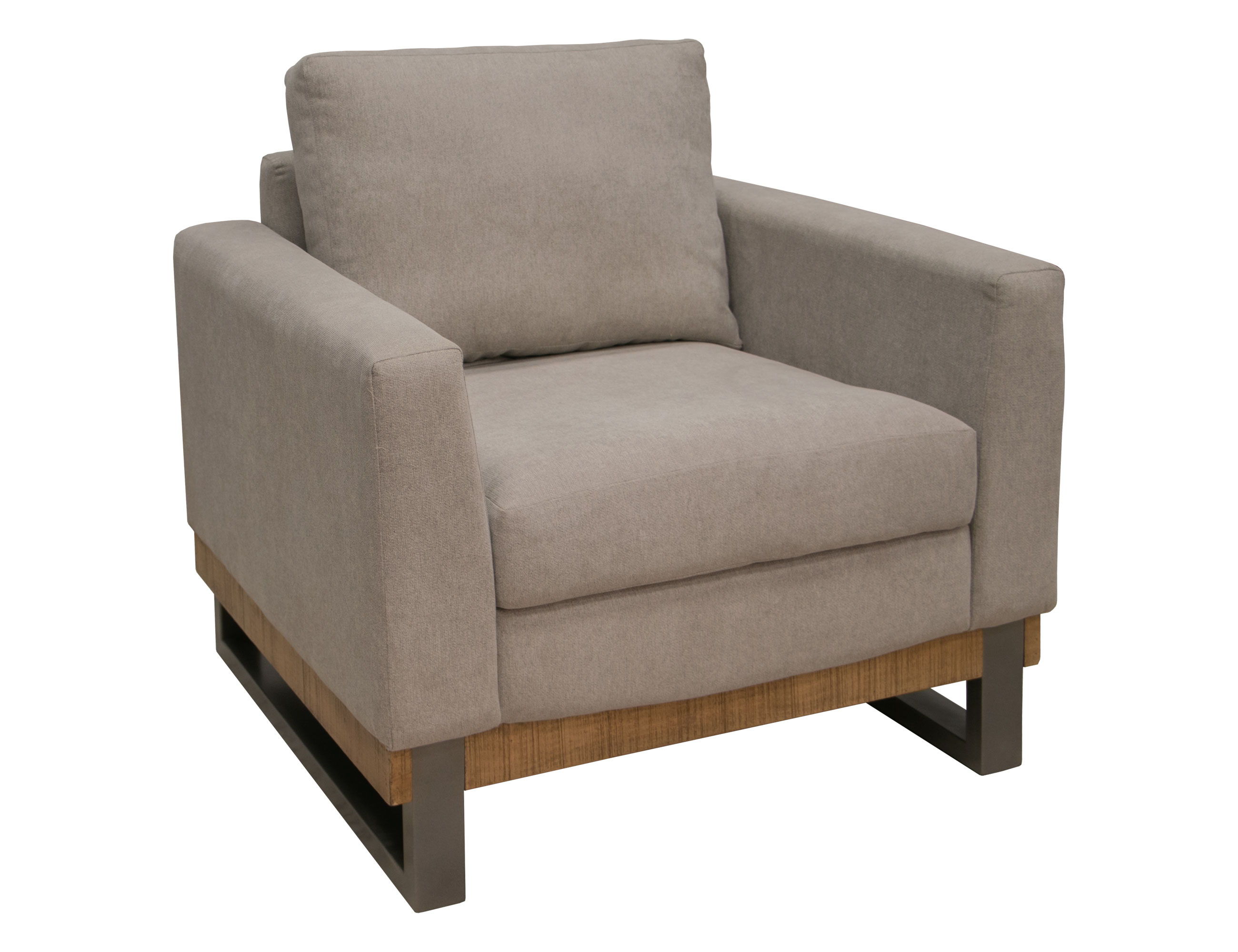 International Furniture Direct Mita - Arm Chair - Almond Gray