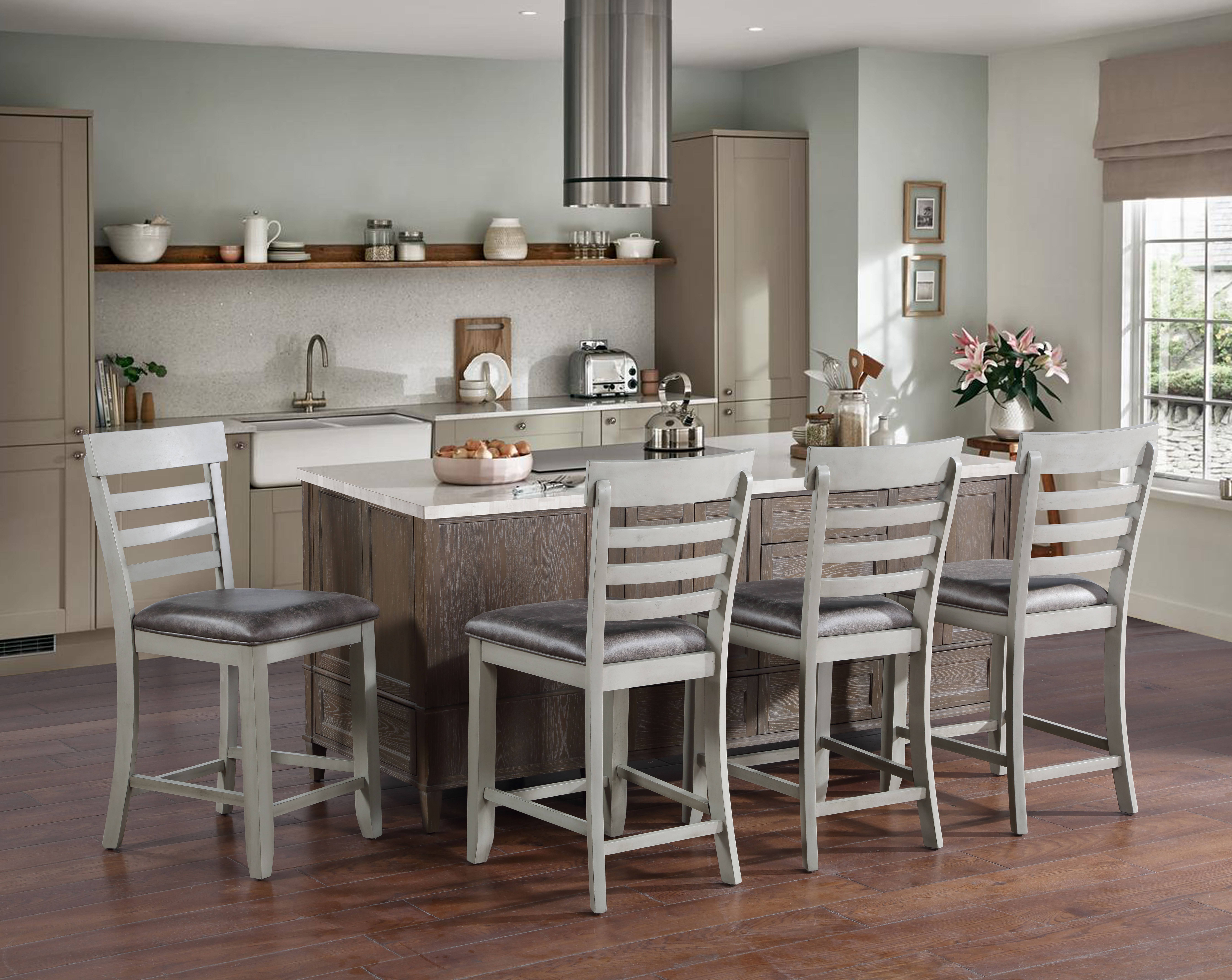 Hyland - Counter Chair - Gray