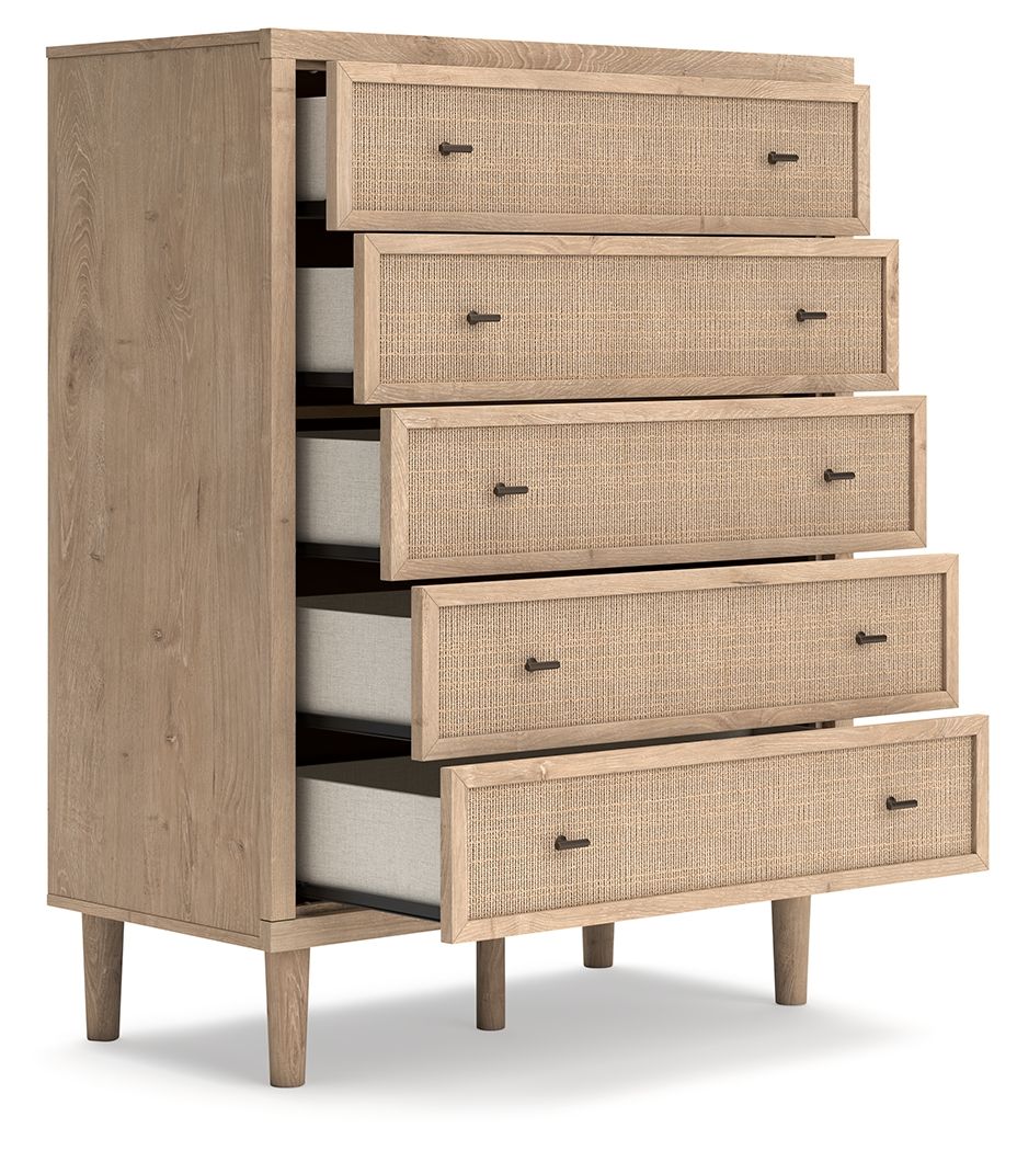Ashley Furniture Cielden - 6 Pc. - Dresser, Mirror, Chest, Full Panel Bed - Two-Tone - Image 7