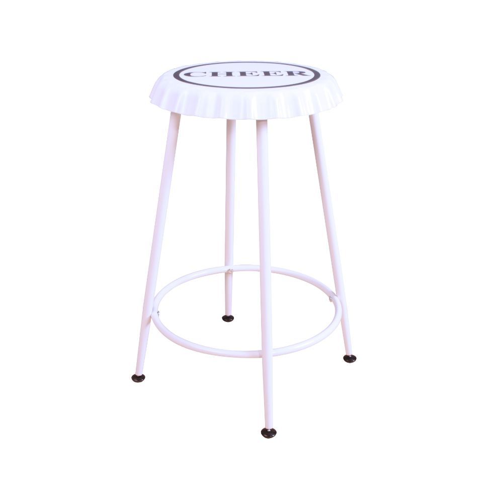 Mant - Stool (Set of 2) - White, white, view 3