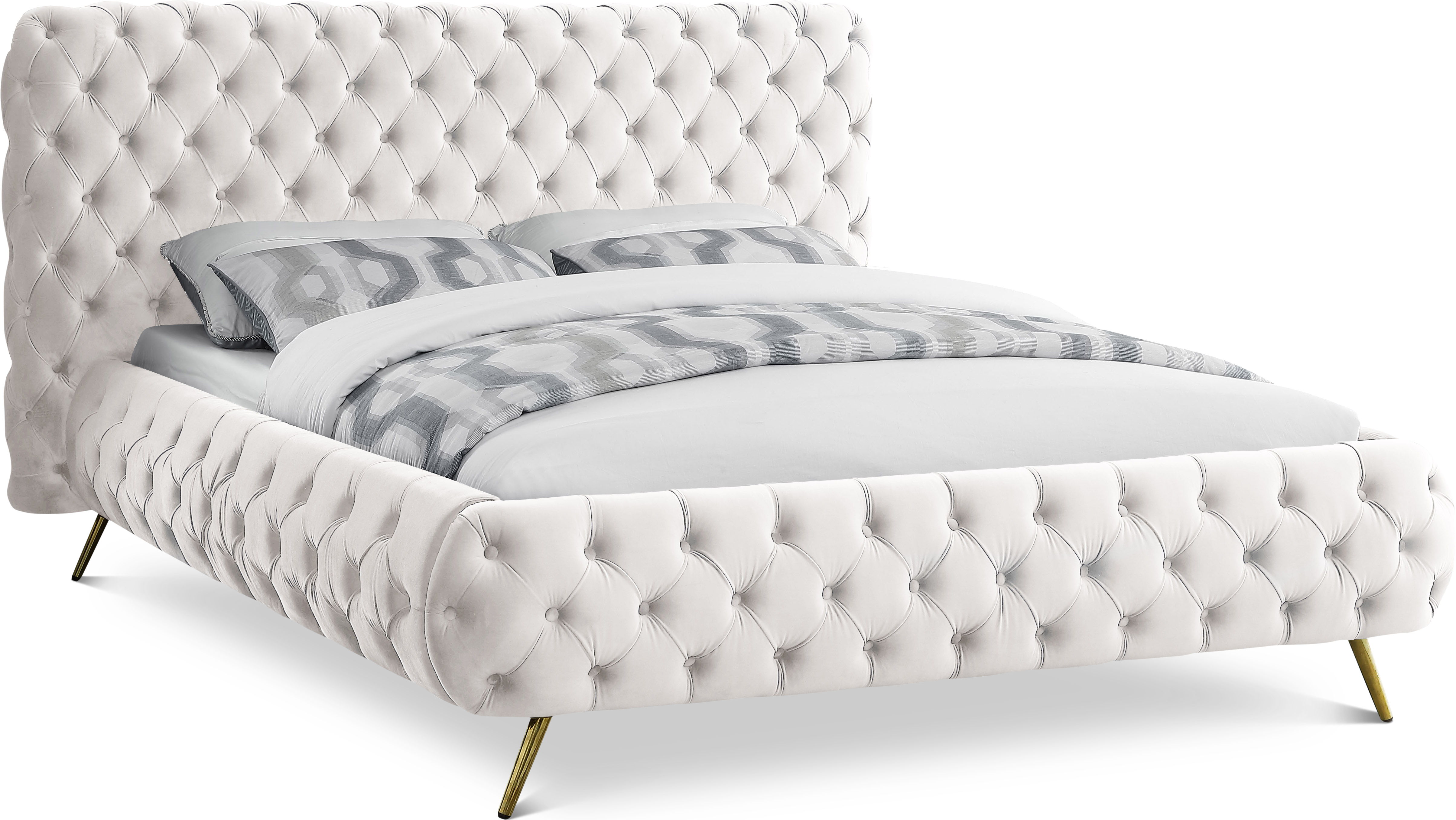 Delano - Queen Bed - Cream