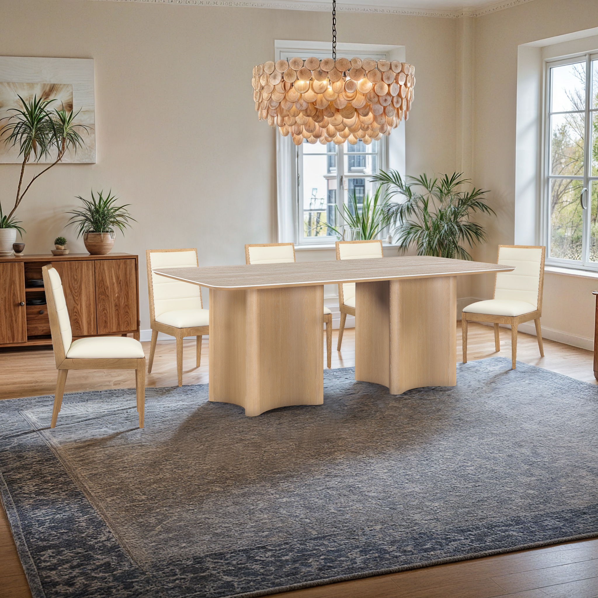 Corvina - Oak Veneer Dining Table - Natural