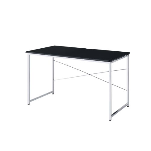 Tennos - Vanity Desk (Same 93195) - Black & Chrome, black
