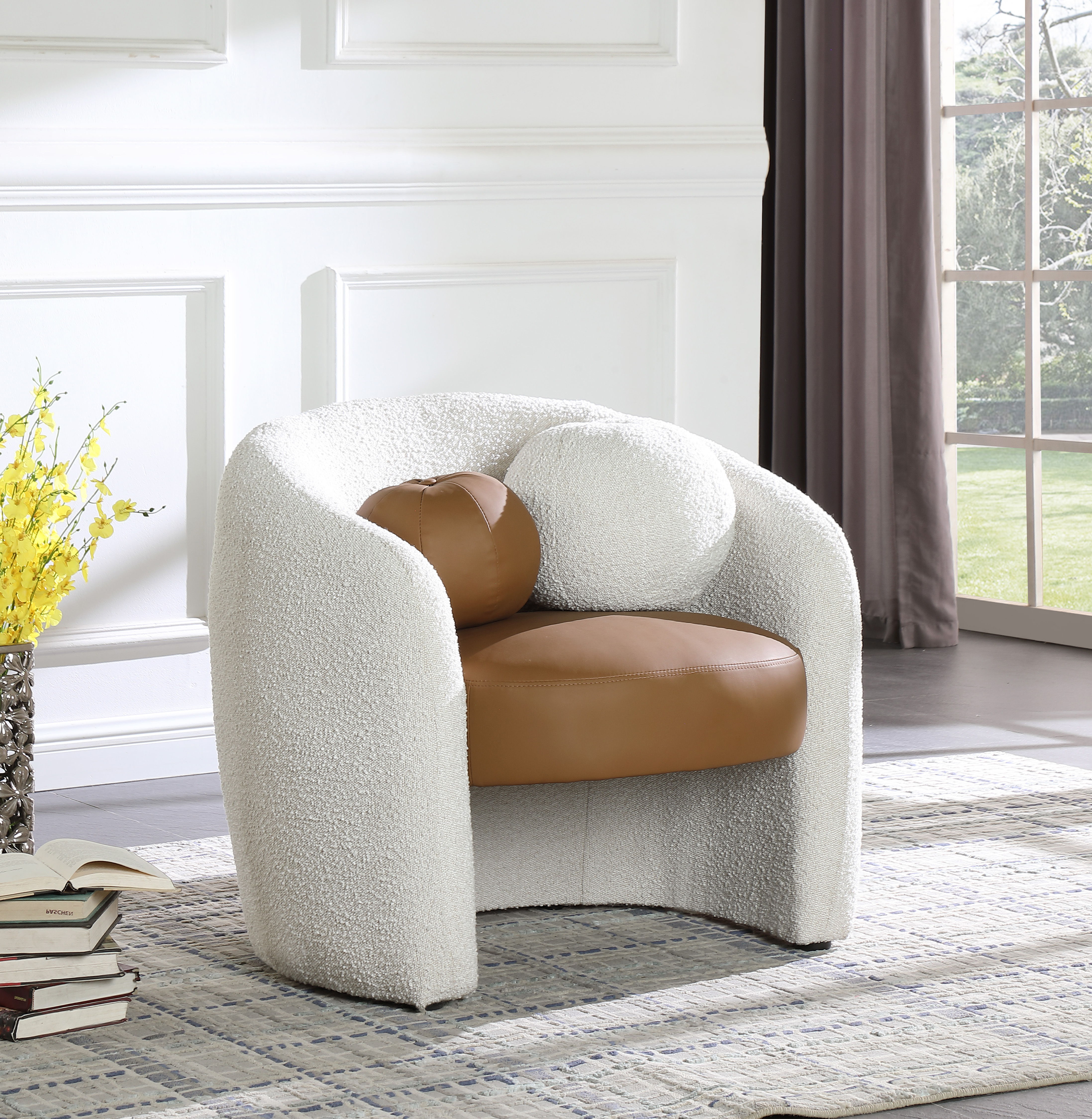 Acadia - Accent Chair - Cream