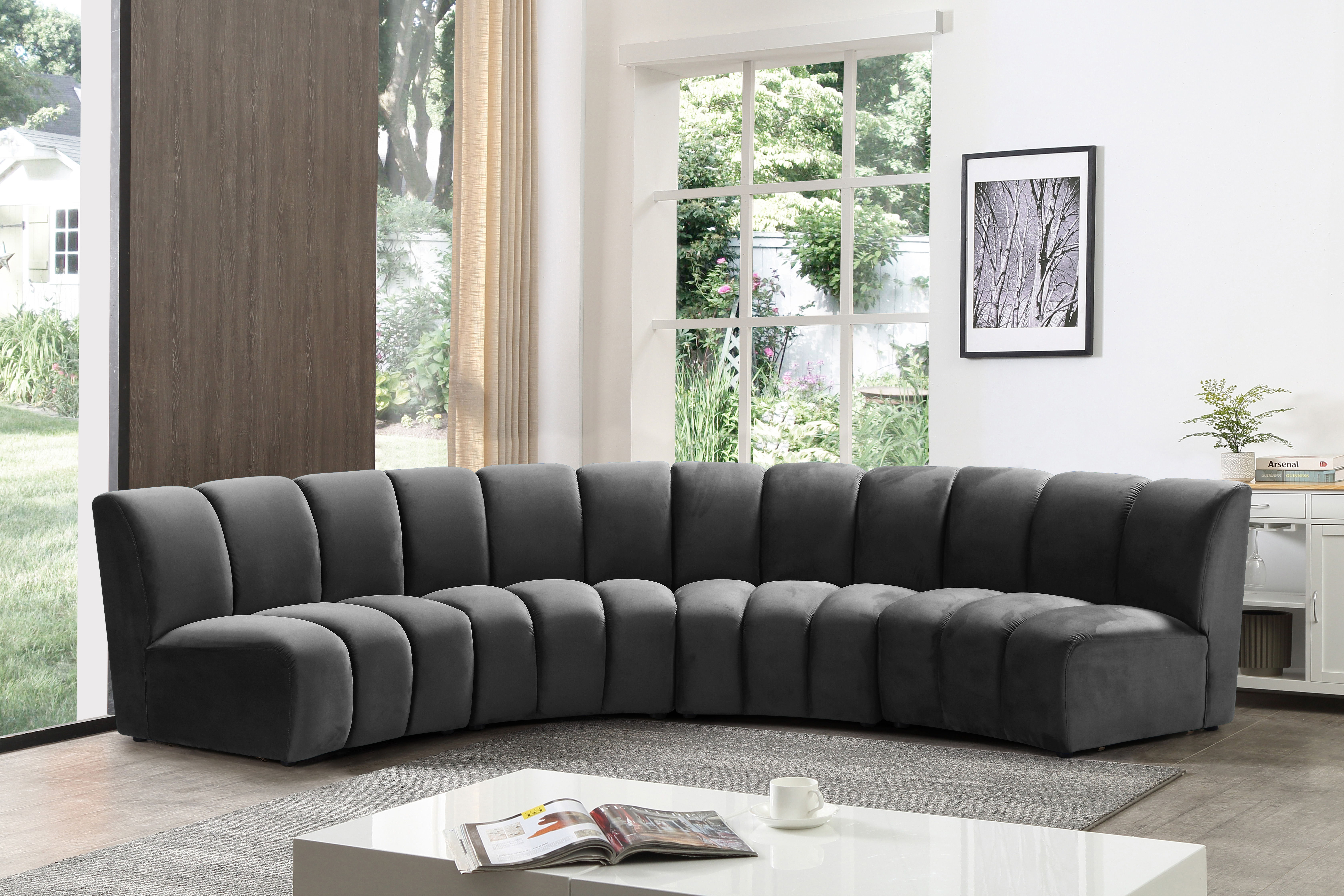 Infinity - 4 Piece Modular Sectional - Gray