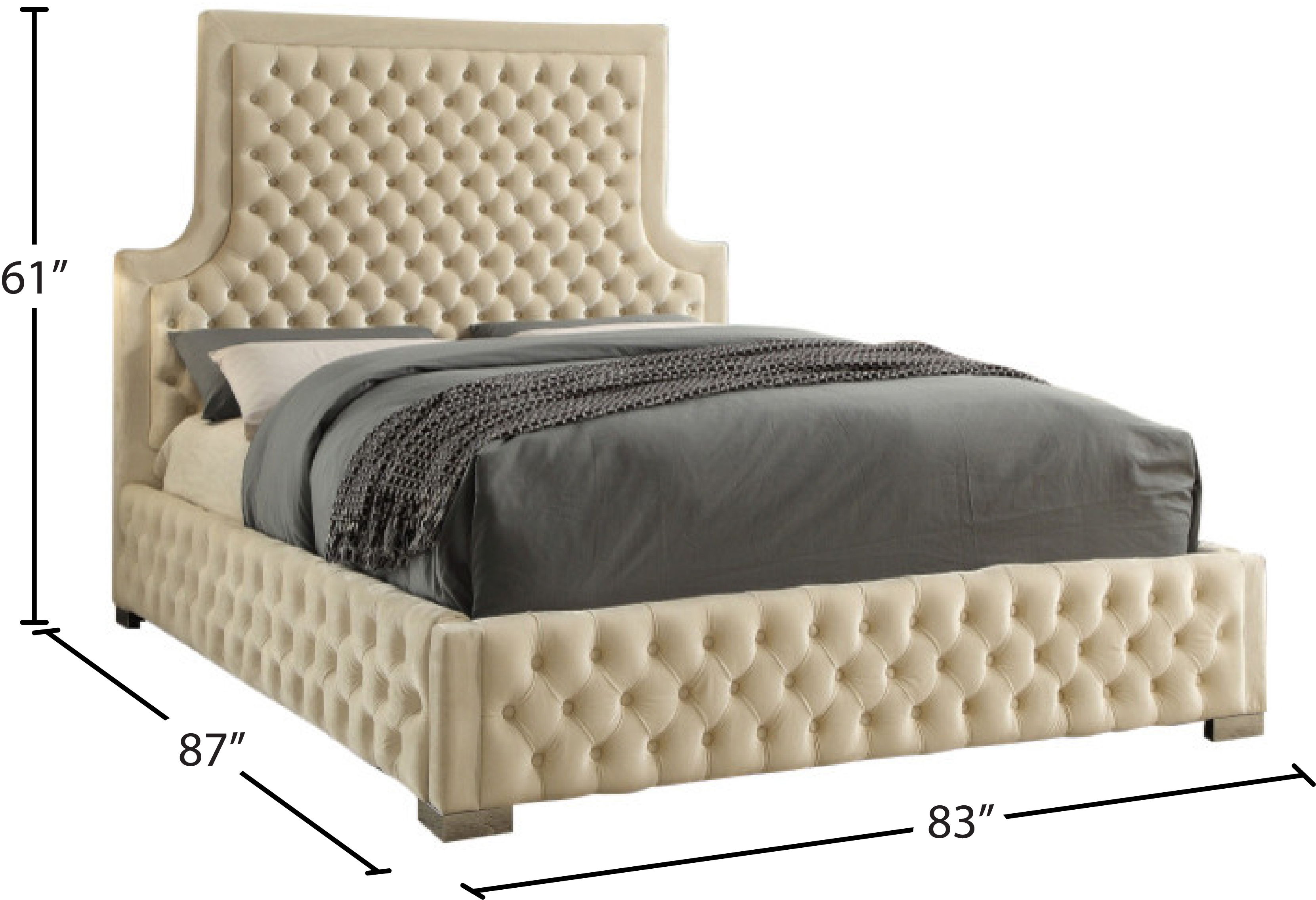 Sedona - King Bed - Cream