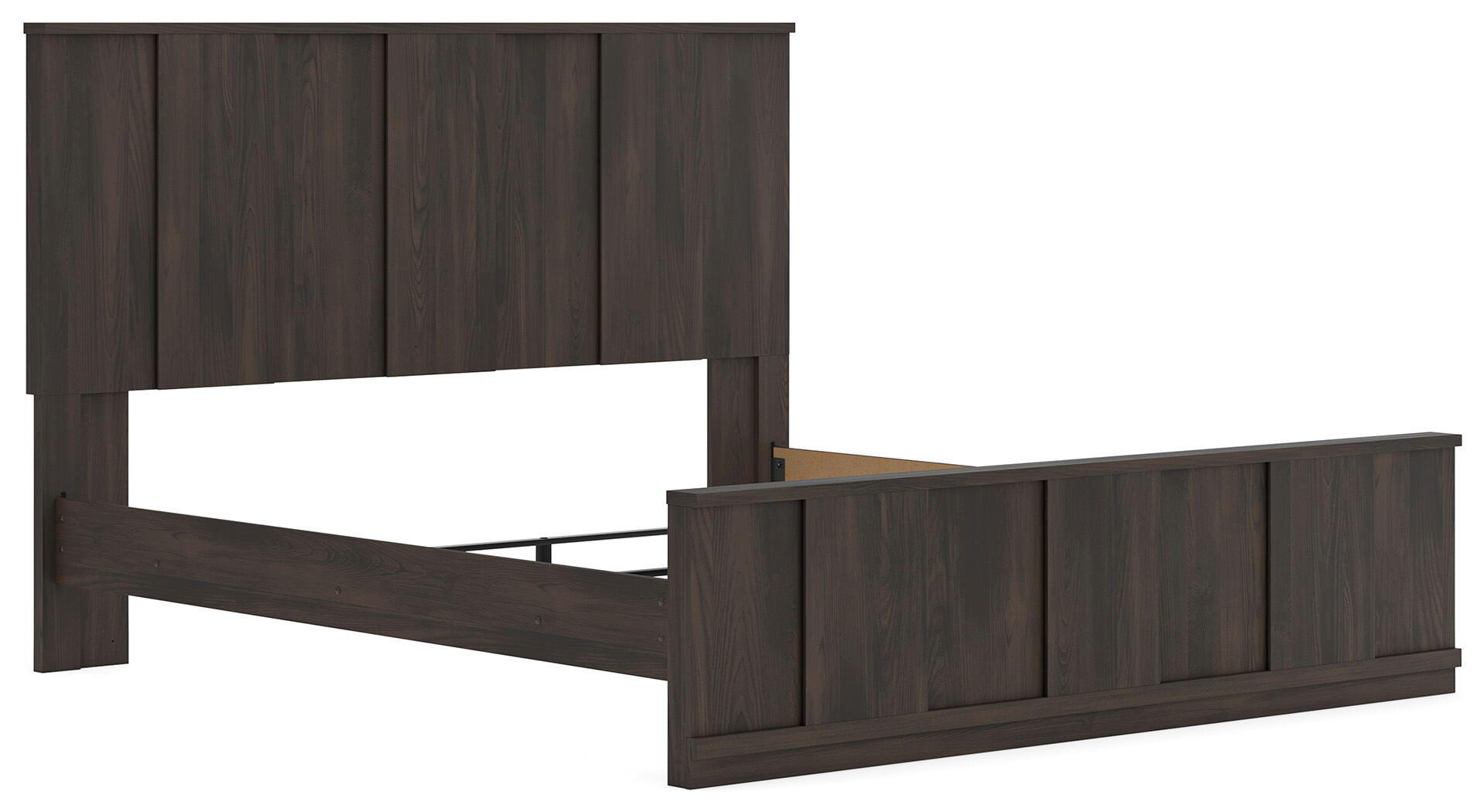 Ashley Furniture Shaehartin - King Panel Bed - Dark Brown - Image 4