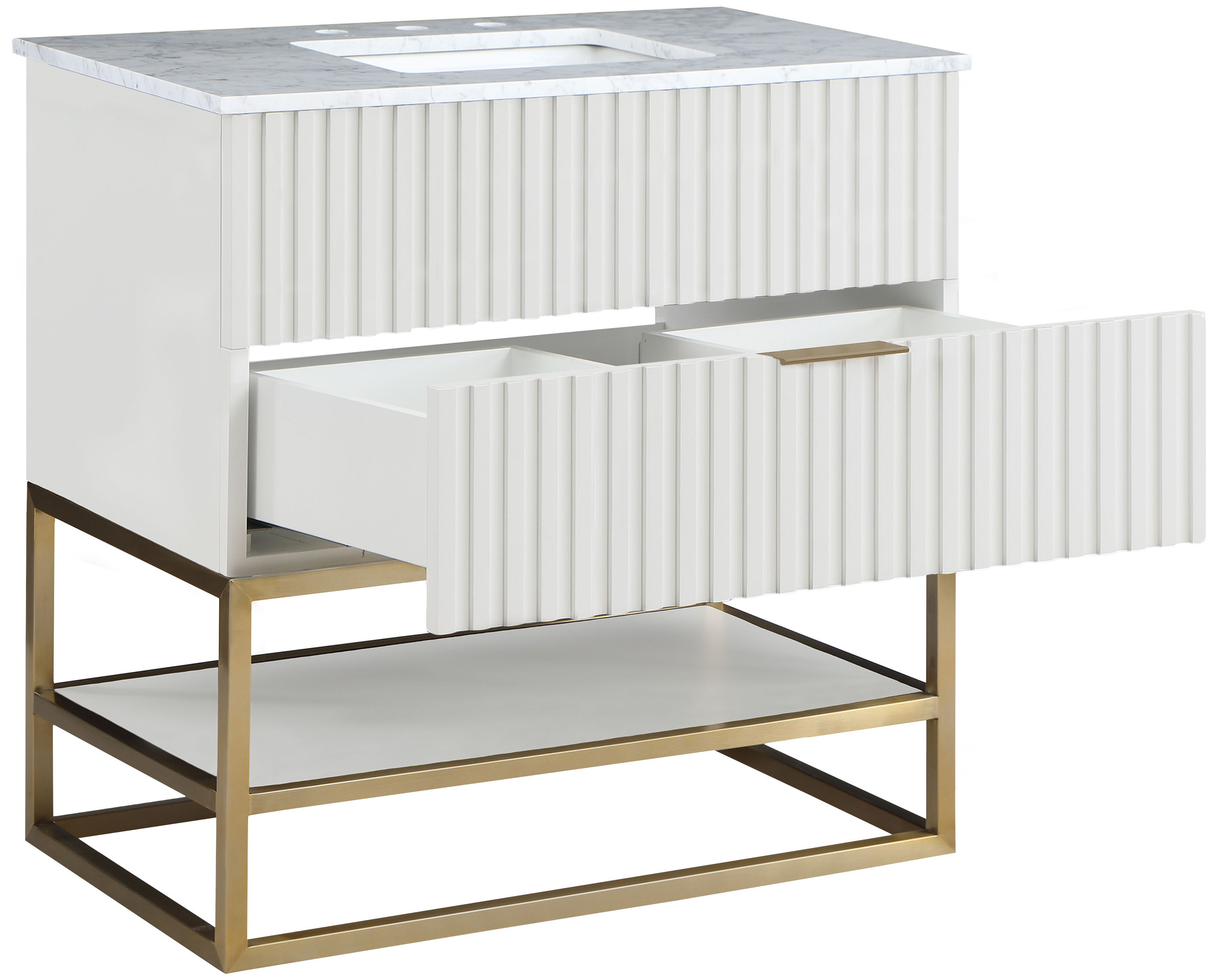 Monad - 36" Bathroom Vanity - White