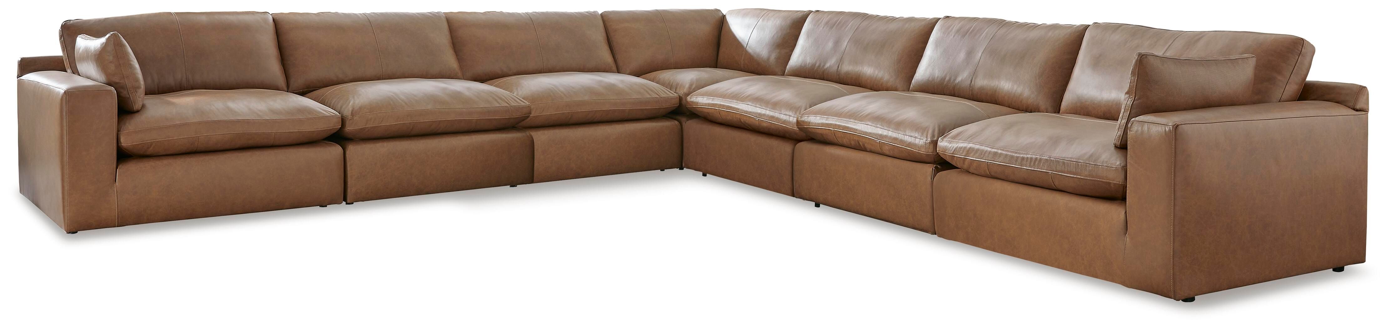 Emilia – 7-Piece Sectional – Caramel