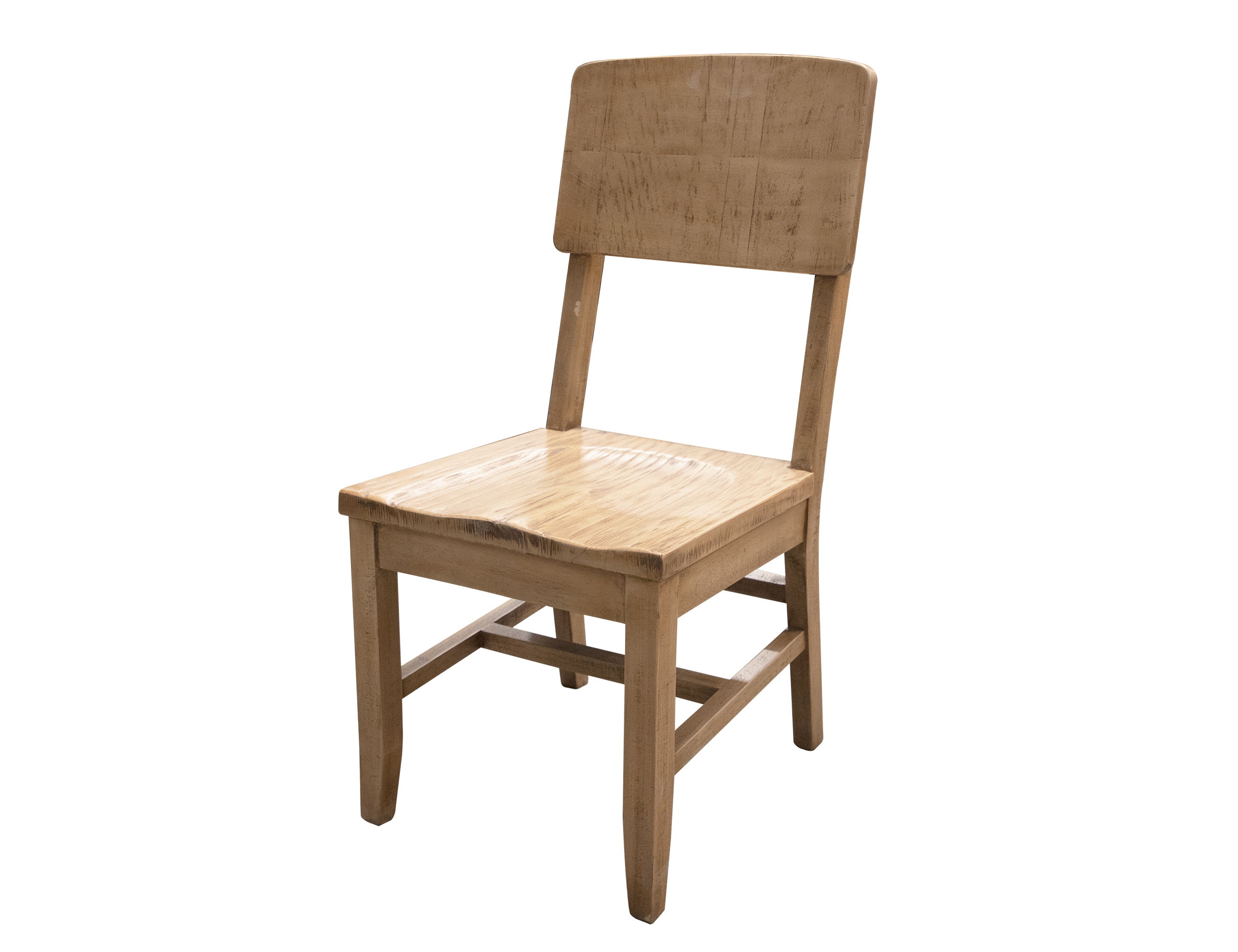 International Furniture Direct Mita - Chair With Wooden Seat (Set of 2)