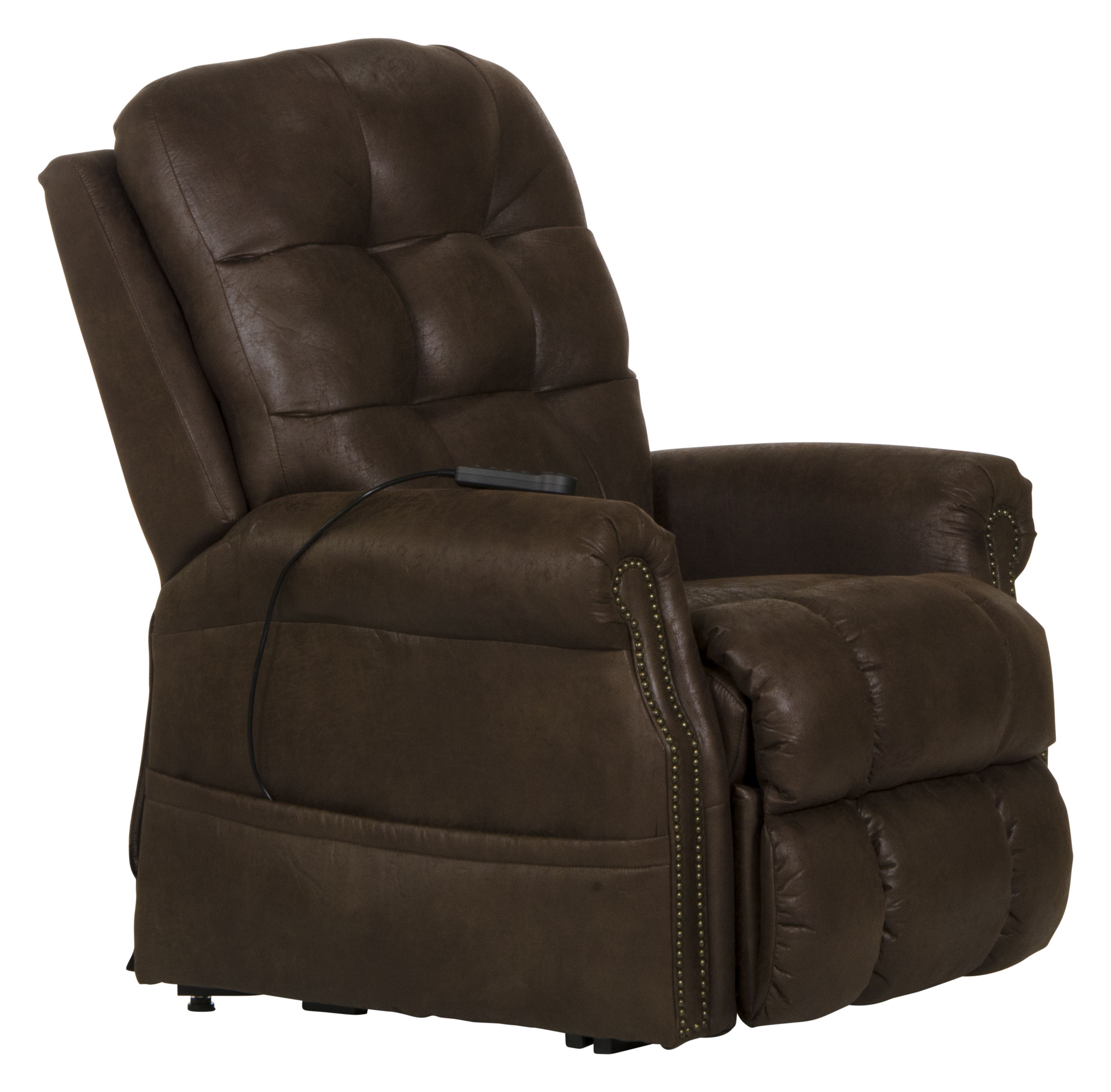 Ramsey - Power Lift Lay Flat Recliner With Heat & Massage - Sable