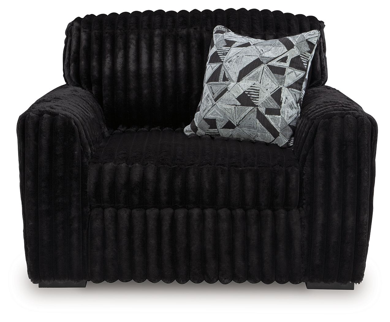 Ashley Furniture Midnight-Madness - Chair And A Half - Onyx - Image 3