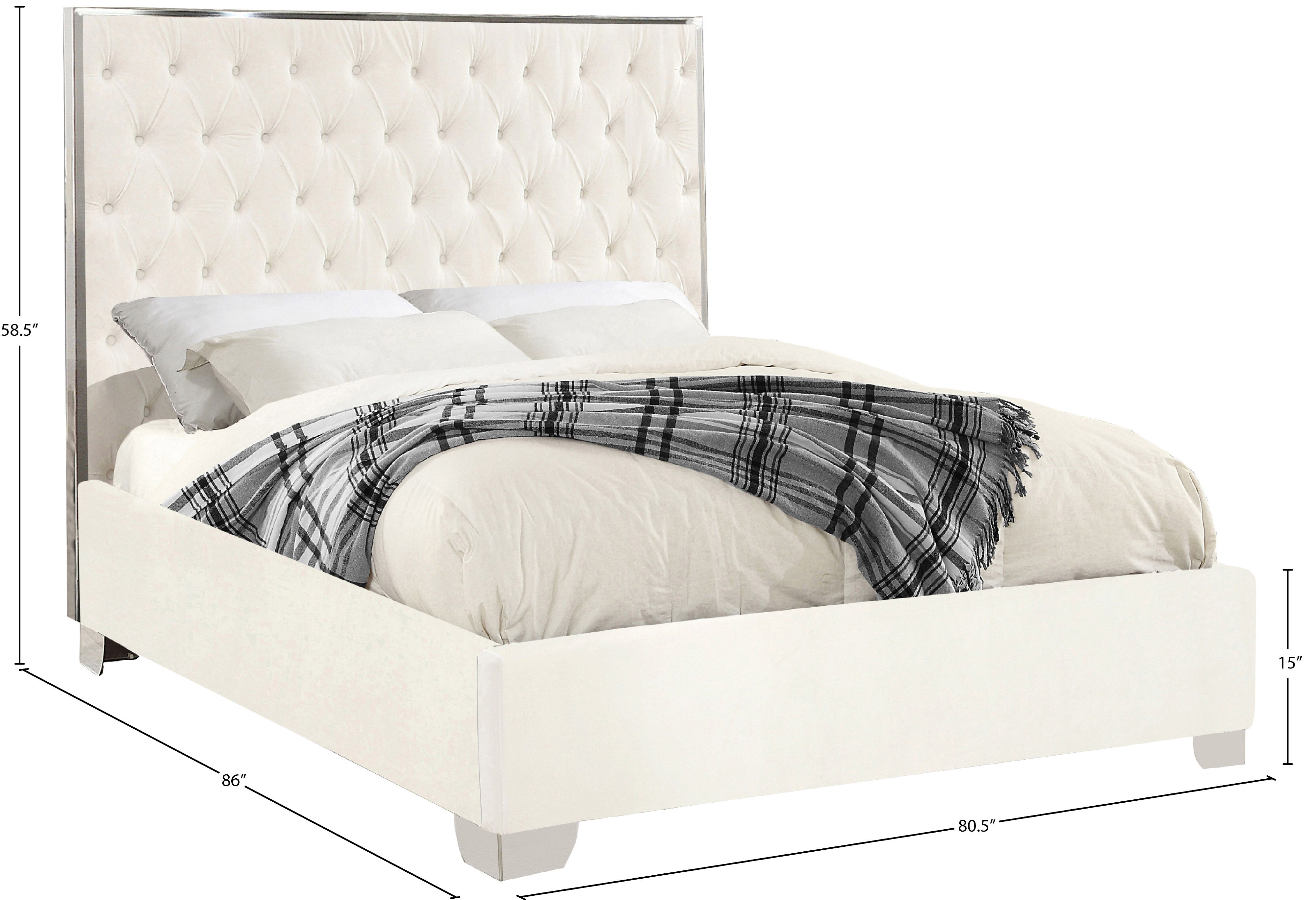 Lexi - King Bed - White