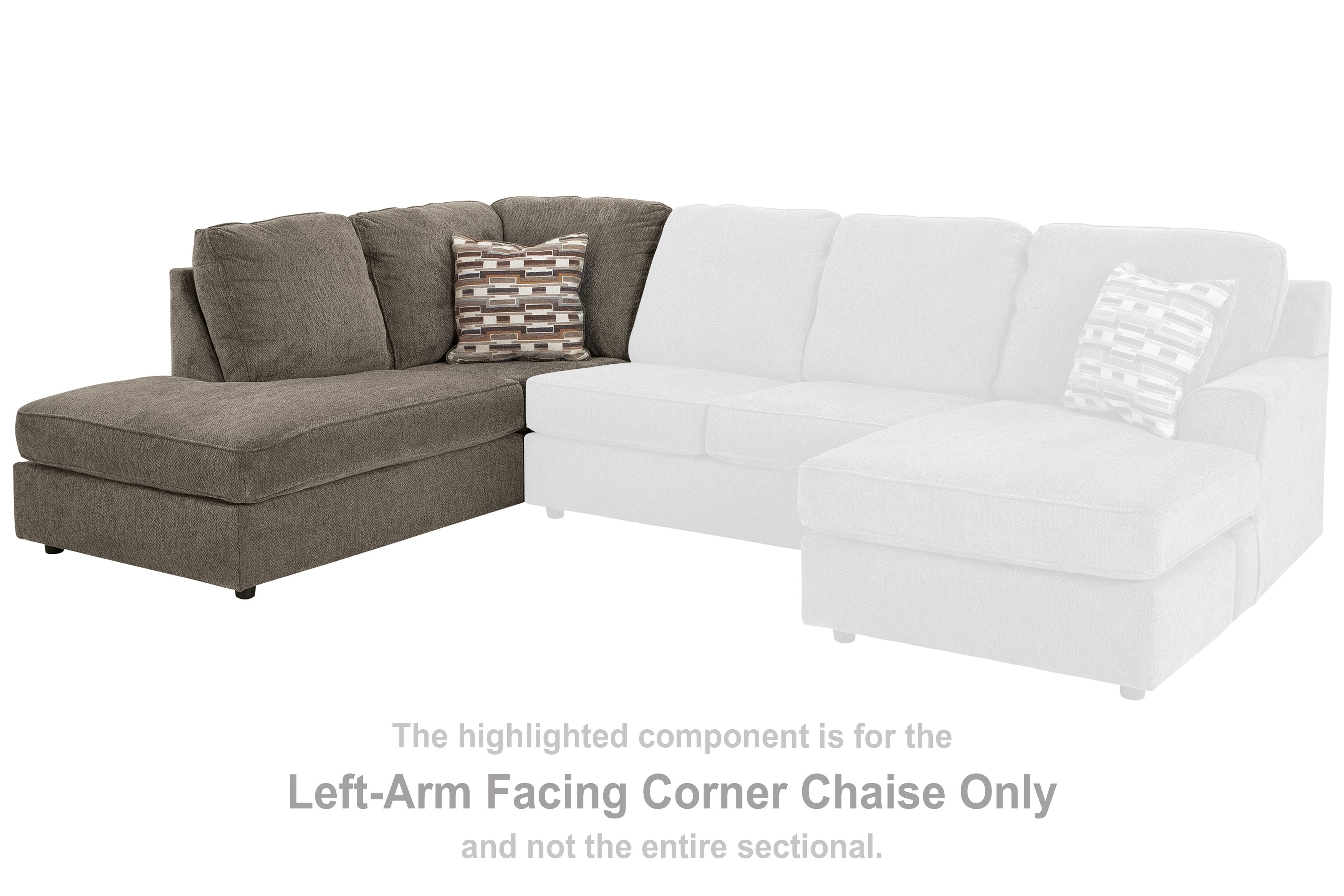 O'Phannon - LAF Corner Chaise - Putty