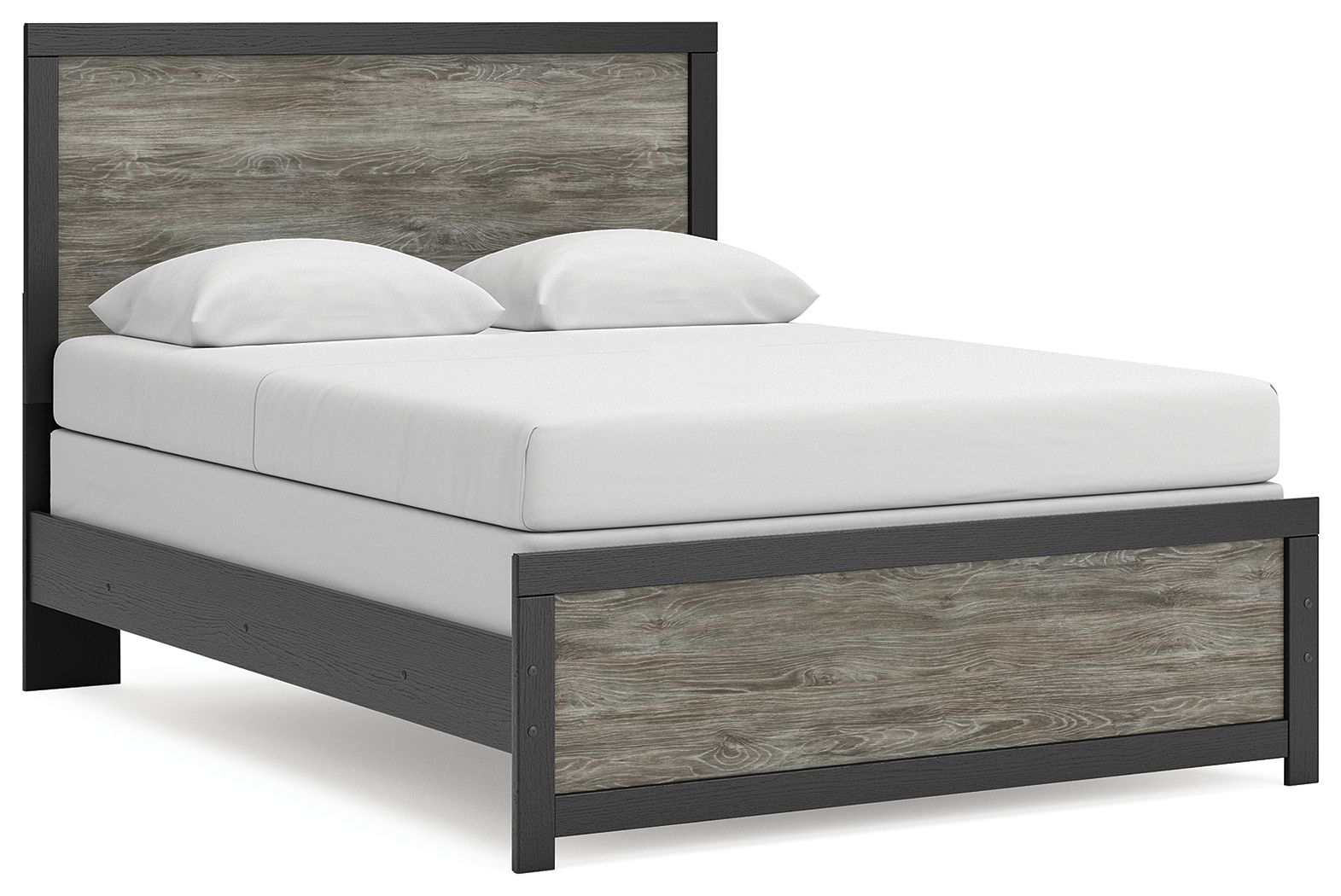 Broachmyn - Queen Panel Bed - Black / Gray