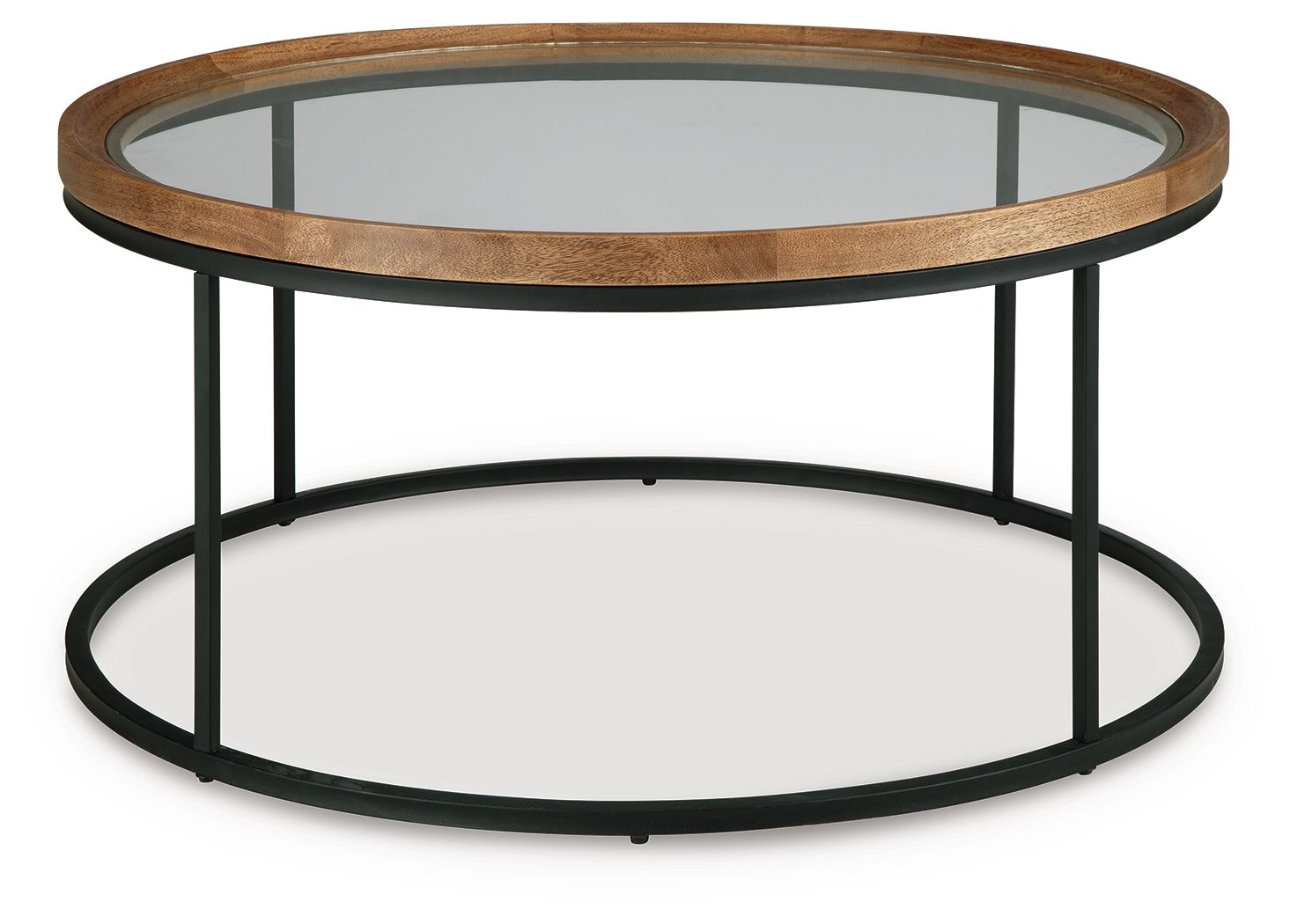 Ashley Furniture Noraluna - Round Cocktail Table - Medium Brown - Image 3