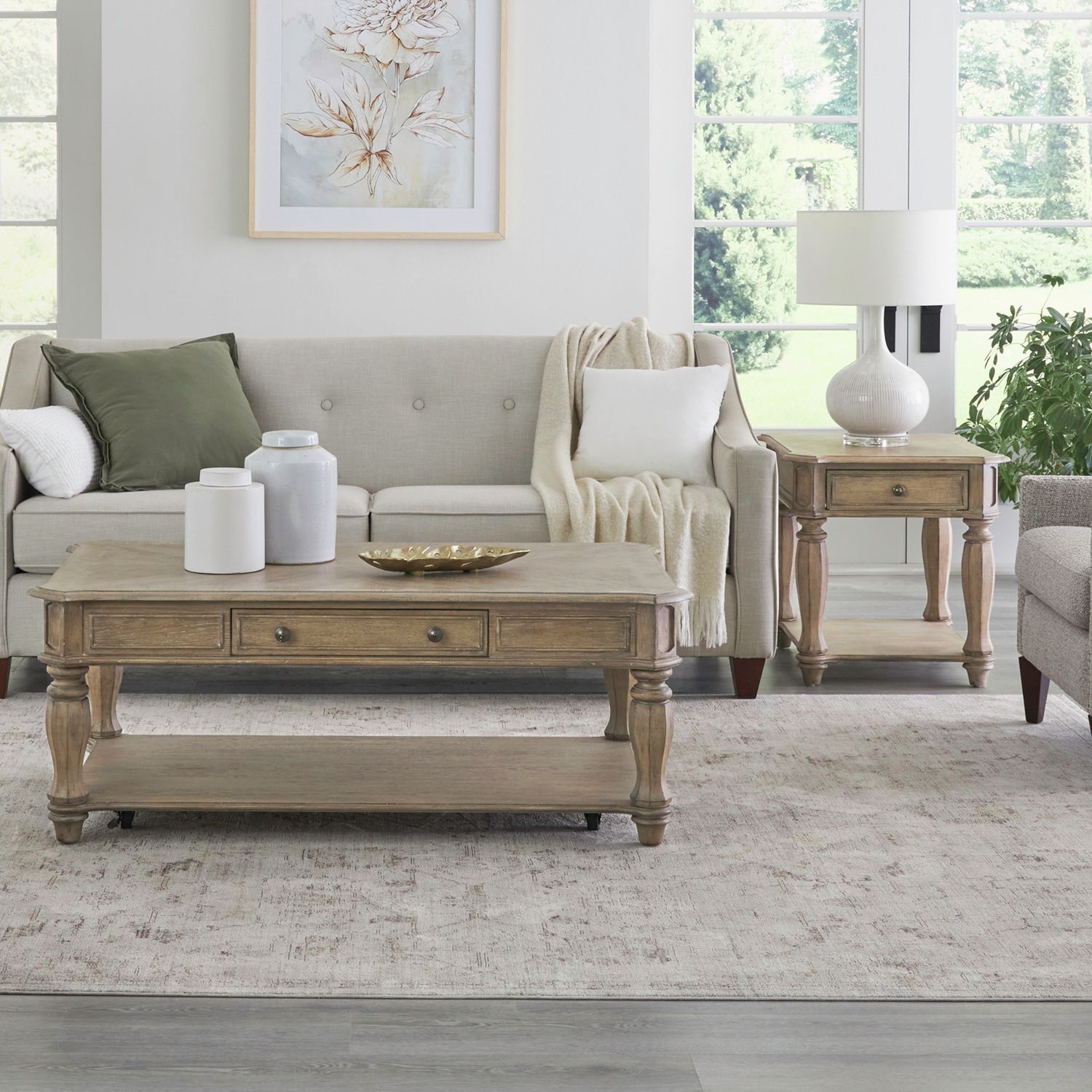 Liberty Furniture Magnolia Manor - Alternate 3 Piece Set - Brown