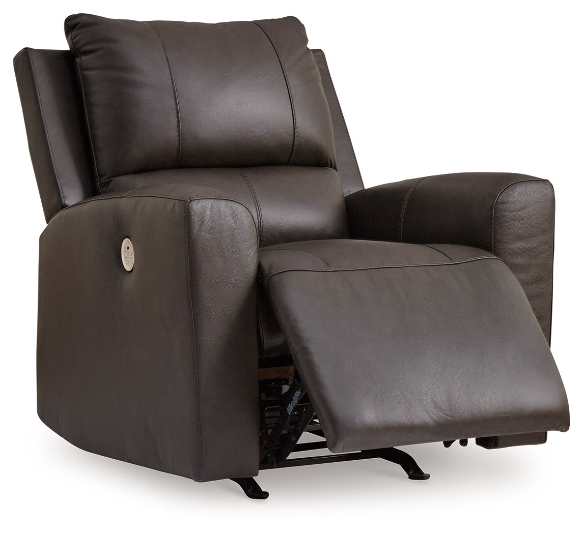 Ashley Furniture Boxmere - 3 Pc. - Power Reclining Sofa, Power Reclining Loveseat With Console, Power Rocker Recliner - Storm - Image 13