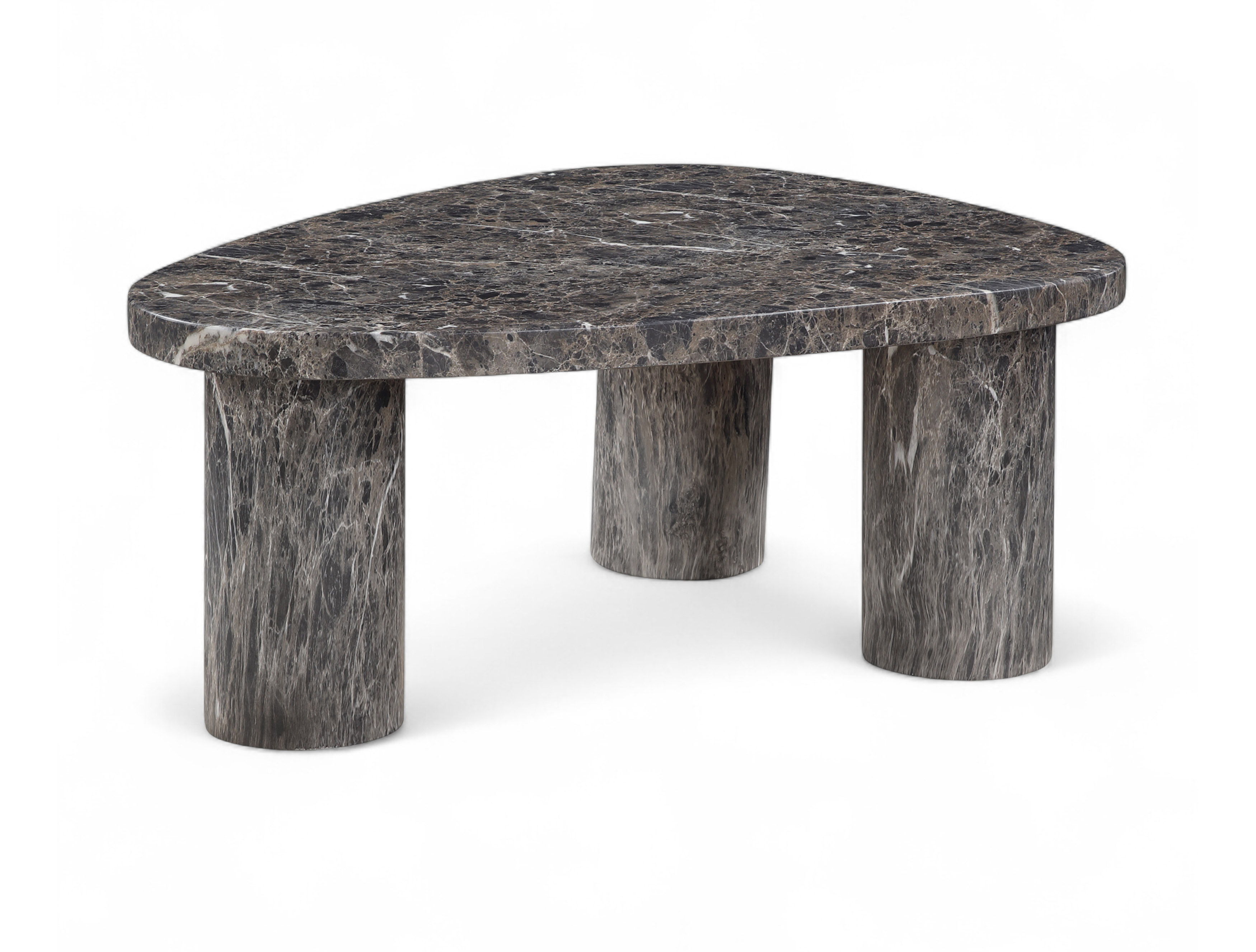 Teramo - 15" Concrete Indoor / Outdoor Coffee Table - Brown