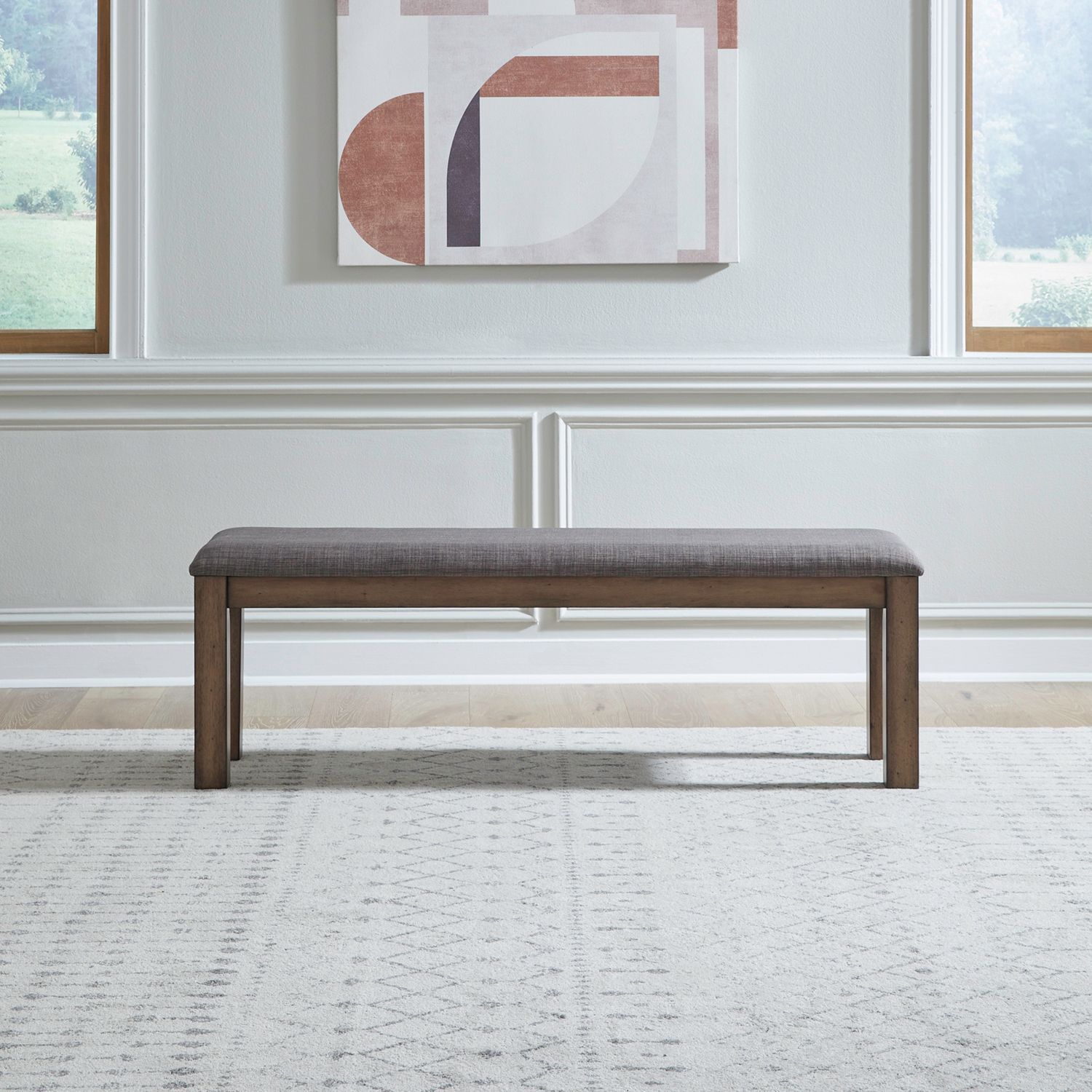 Liberty Furniture Brook Bay - Upholstered Dining Bench - Brown
