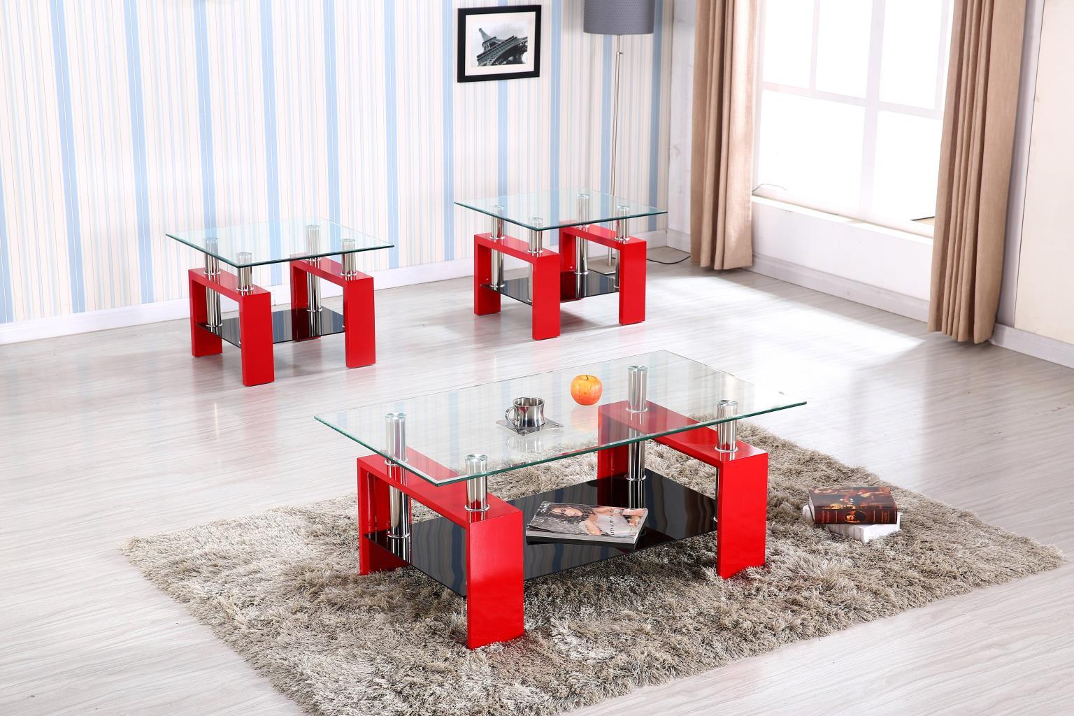 T309 - End Table - Red