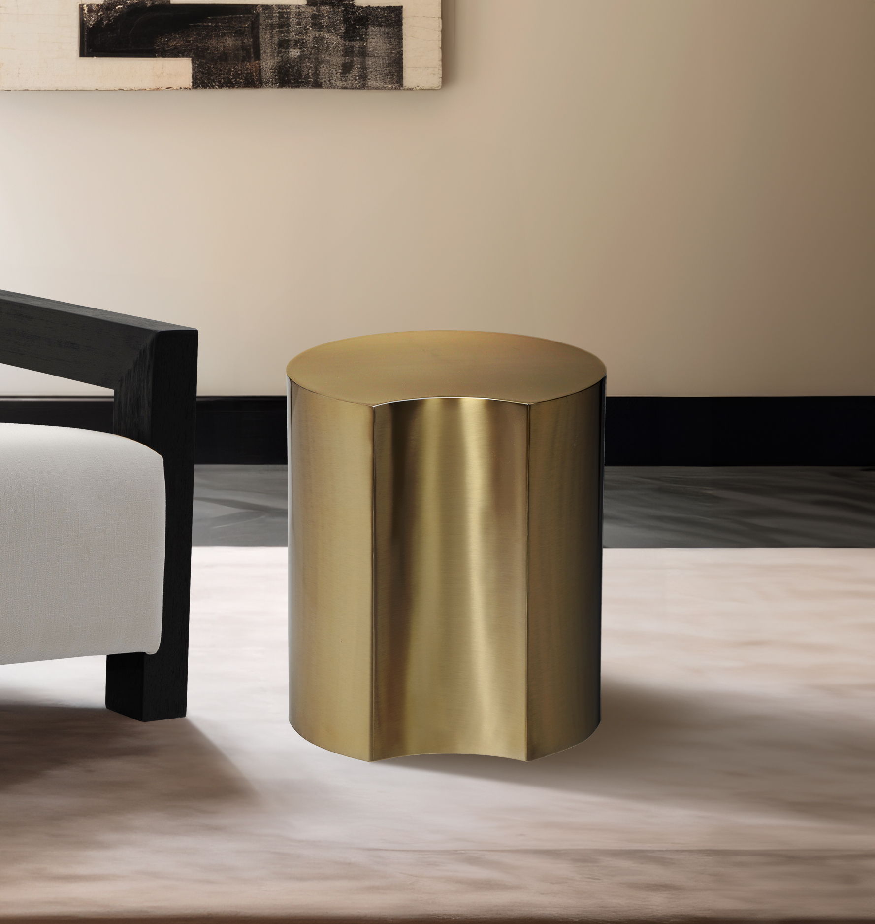 Dimple - 20" End Table - Gold