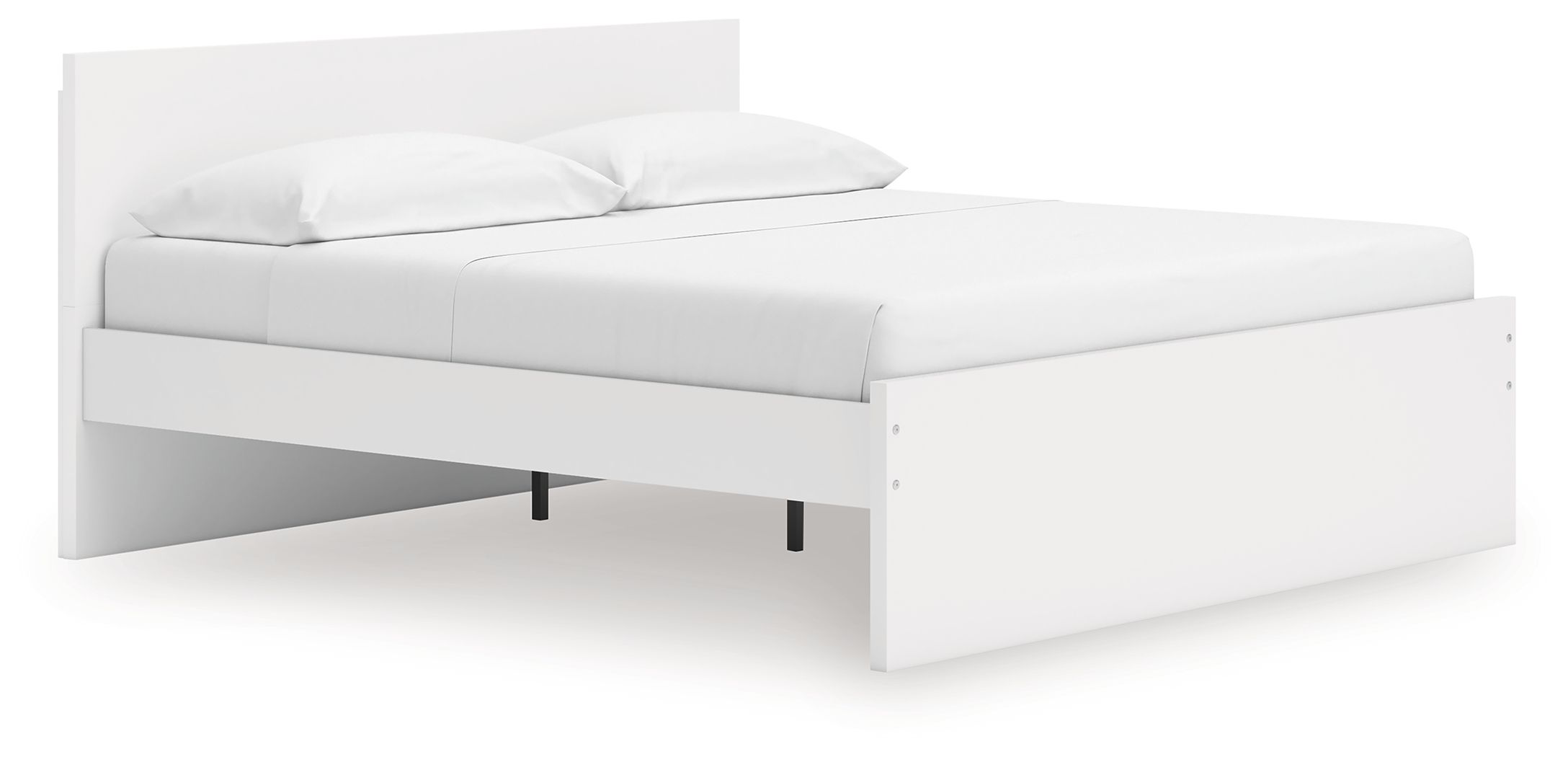 Onita - King Panel Platform Bed - White