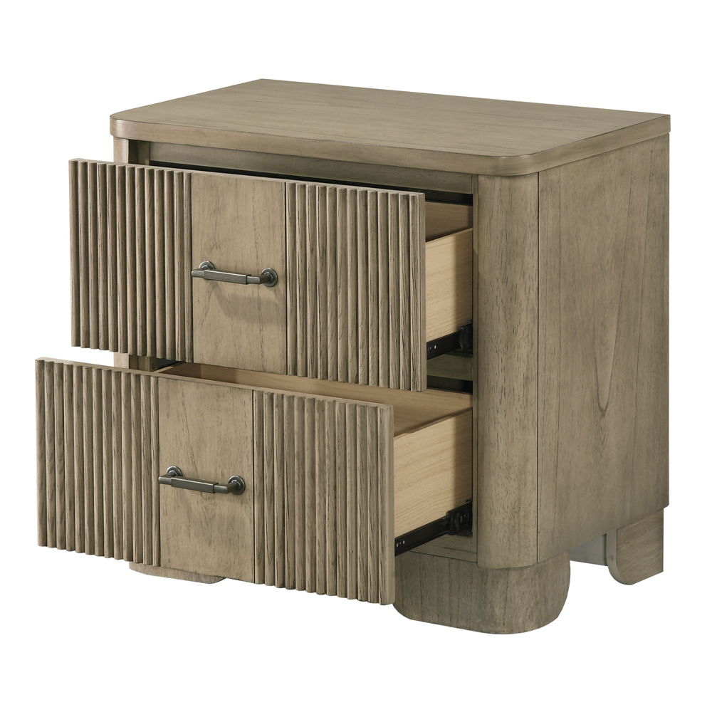 Lakkari - Nightstand - Antique Oak, light brown, view 5