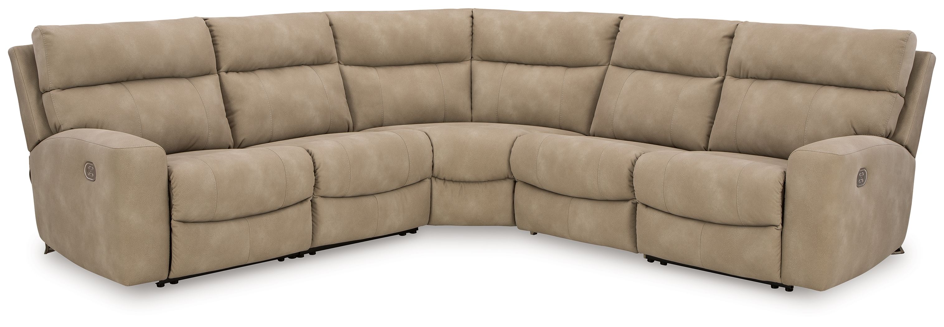 Ashley Next-Gen Durapella - Sand - 5-Piece Power Reclining Sectional