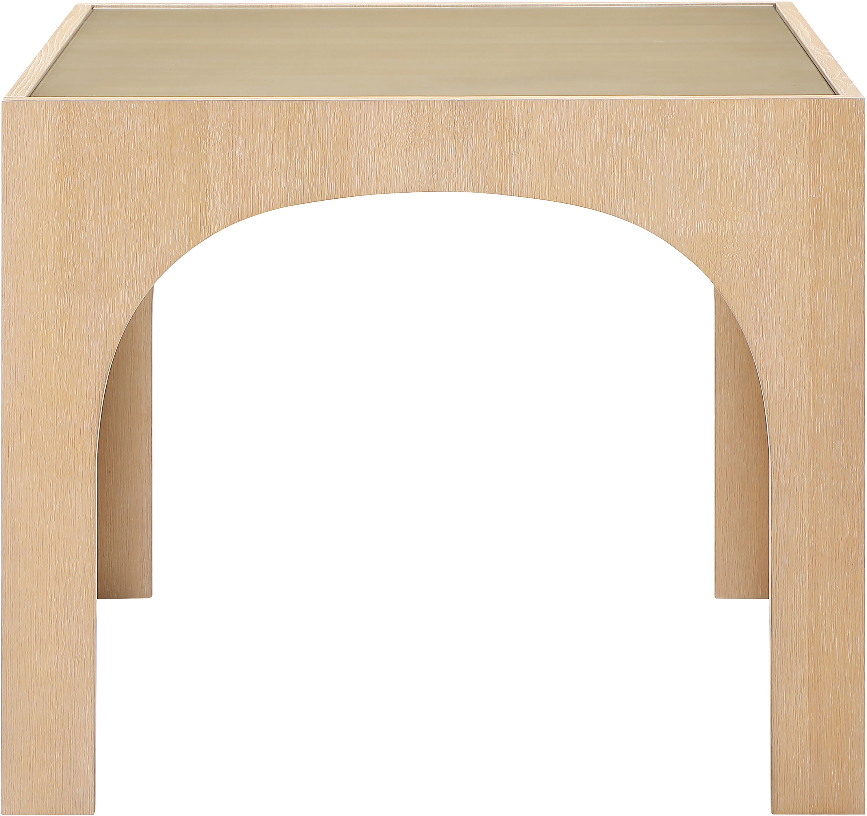 Waldorf - Tempered Glass Top Dining Table - Natural