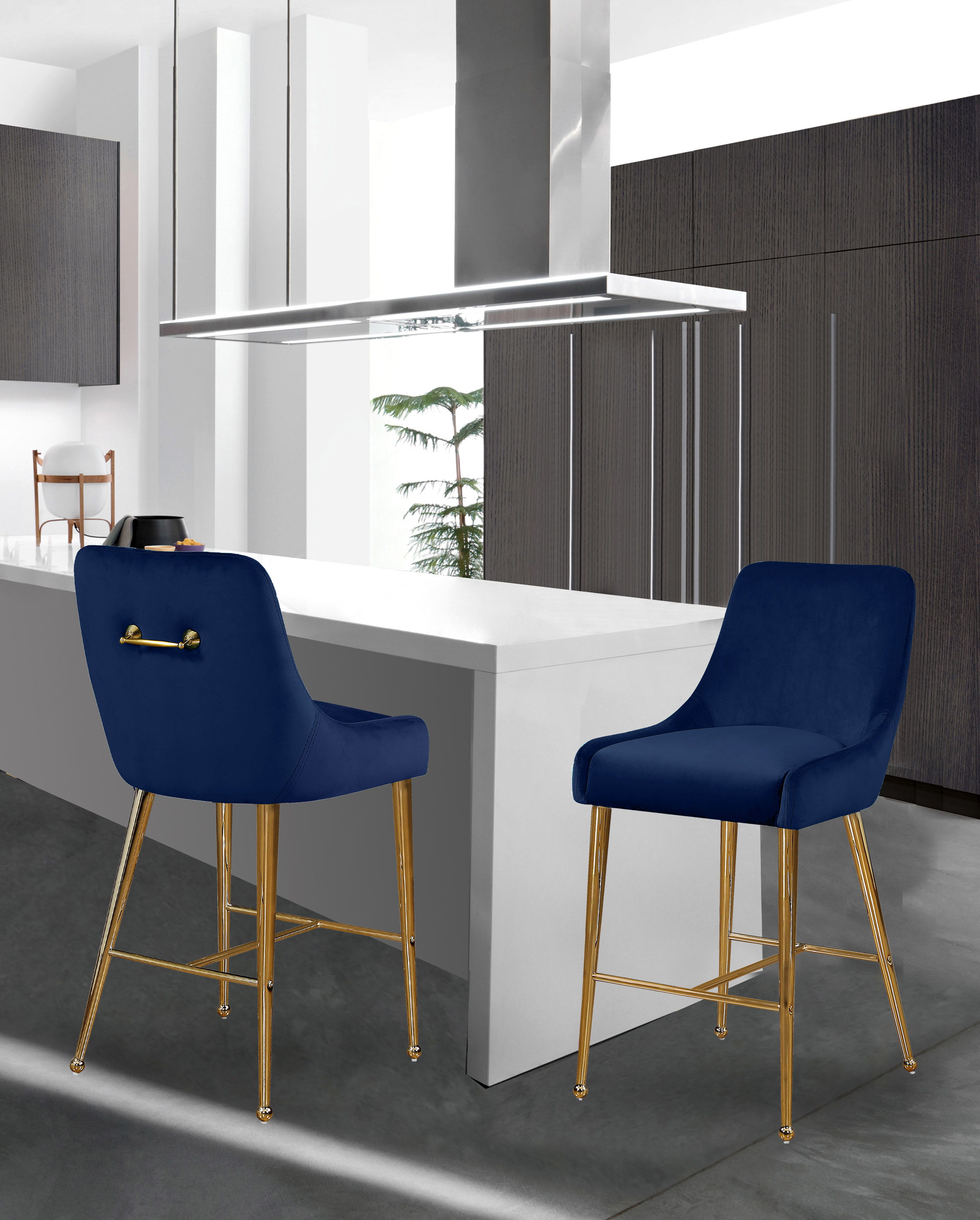 Owen - Stool (Set of 2) - Navy
