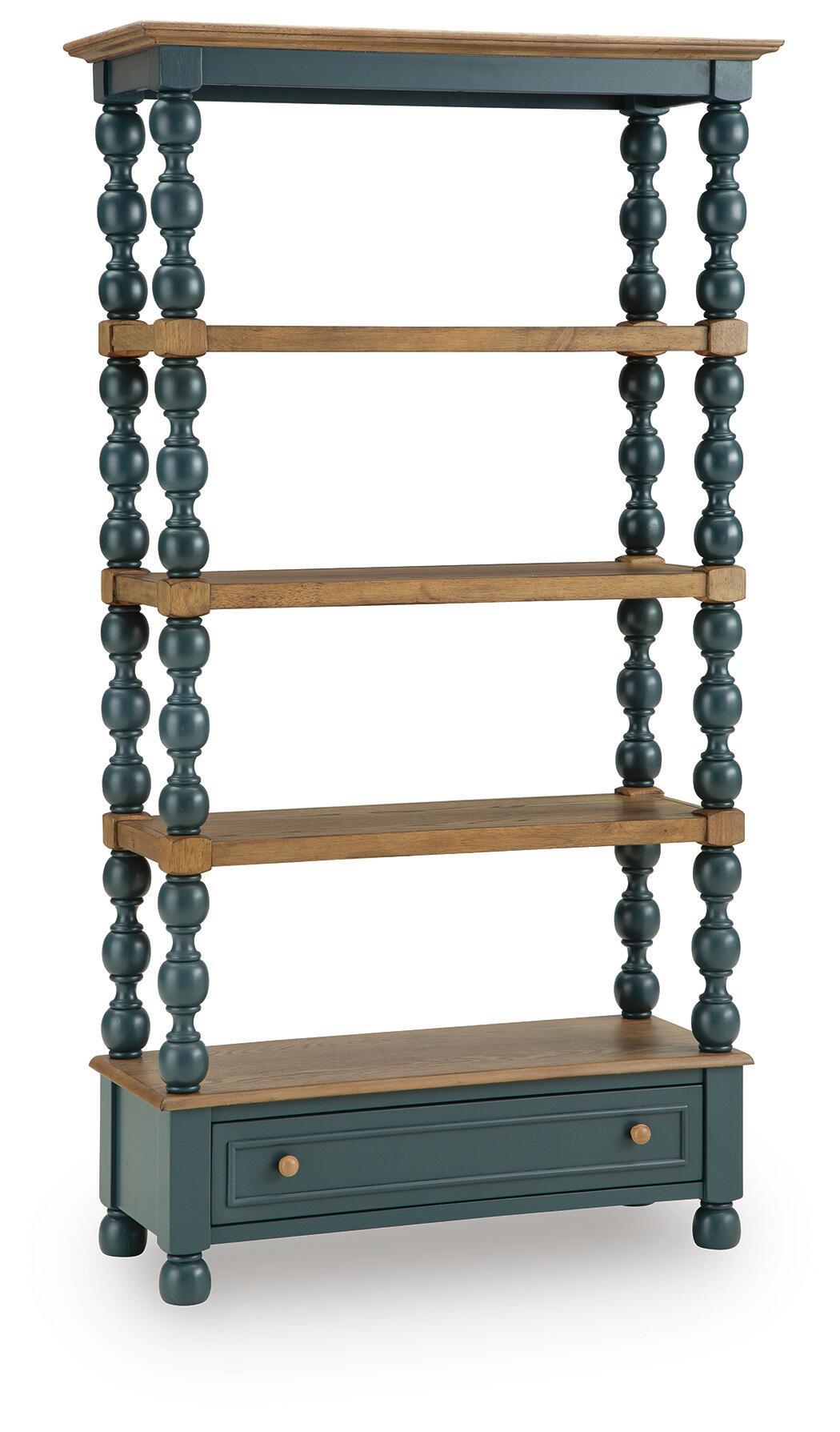 Finnworth – Bookcase – Blue / Brown