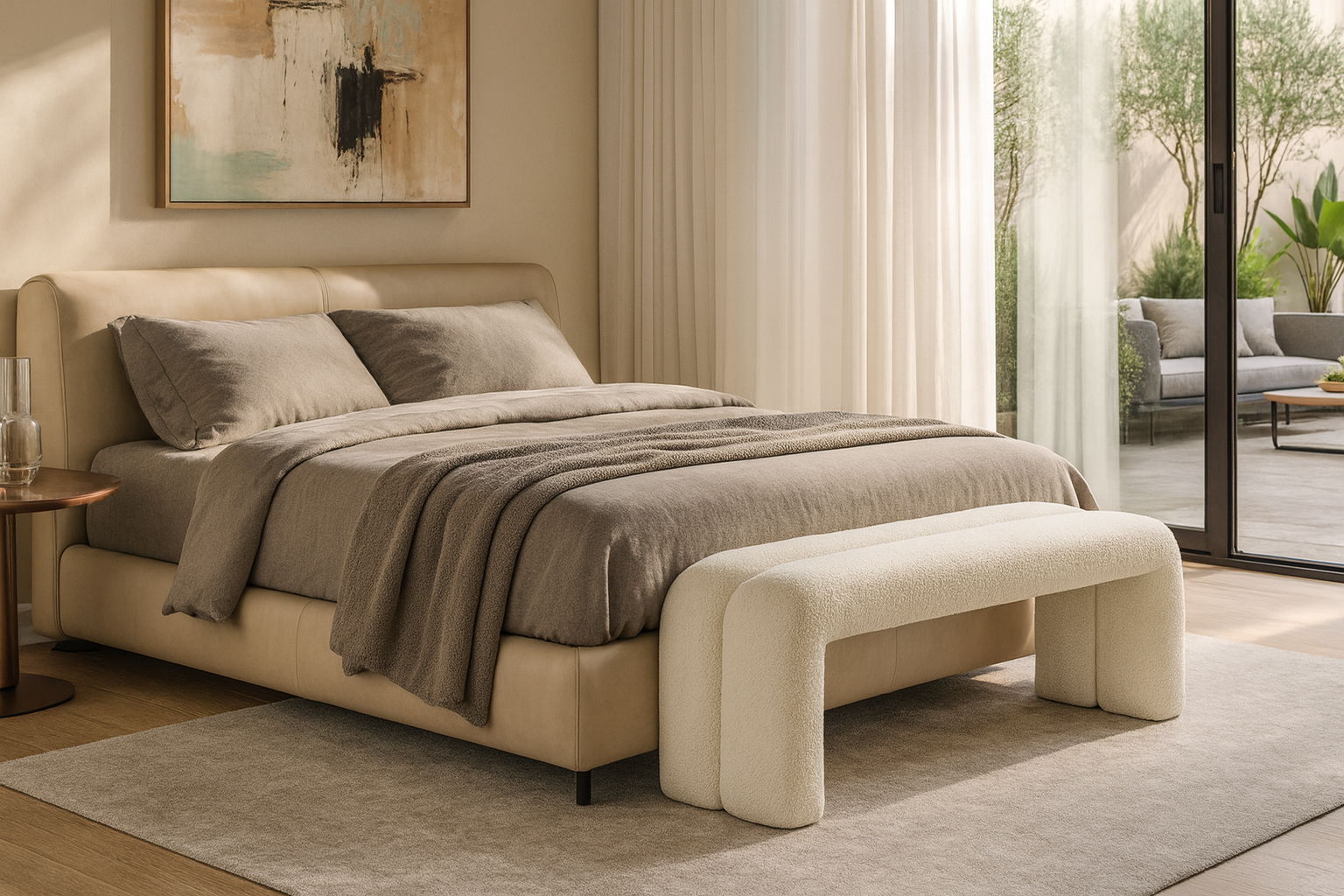 Arc - Bench - Cream