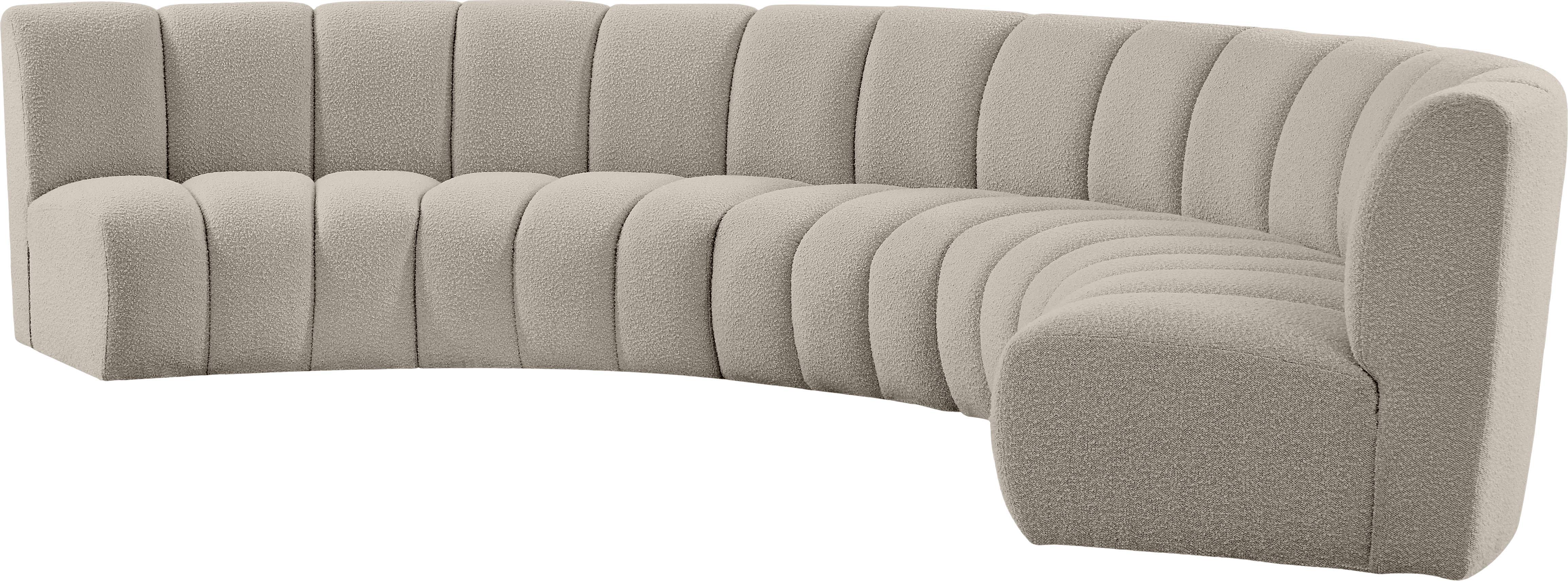 Infinity - 5 Piece Modular Sectional - Light Brown