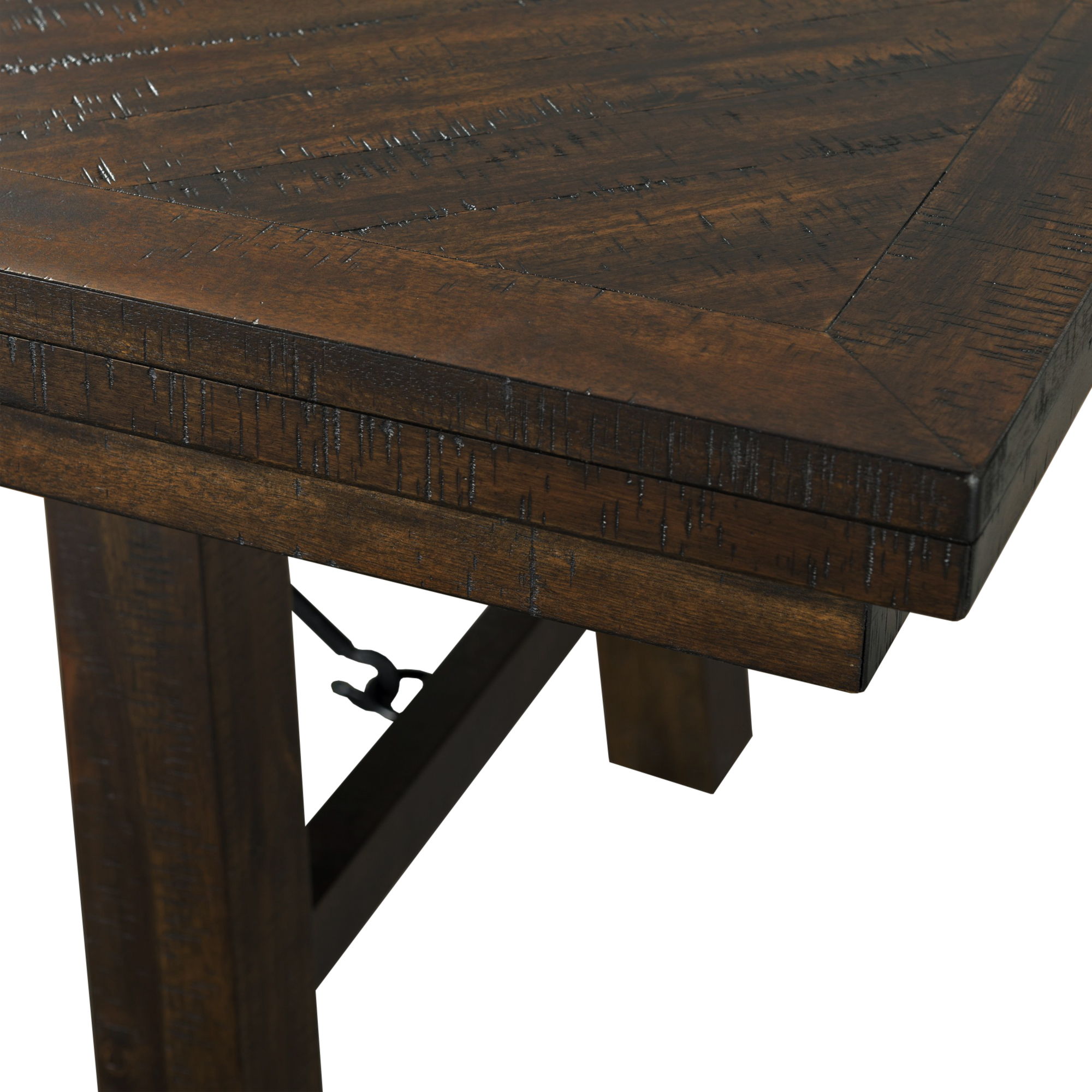 Jax - 5 Piece Dining Set (Table, 4 Ladder Side Chairs) - Smokey Walnut