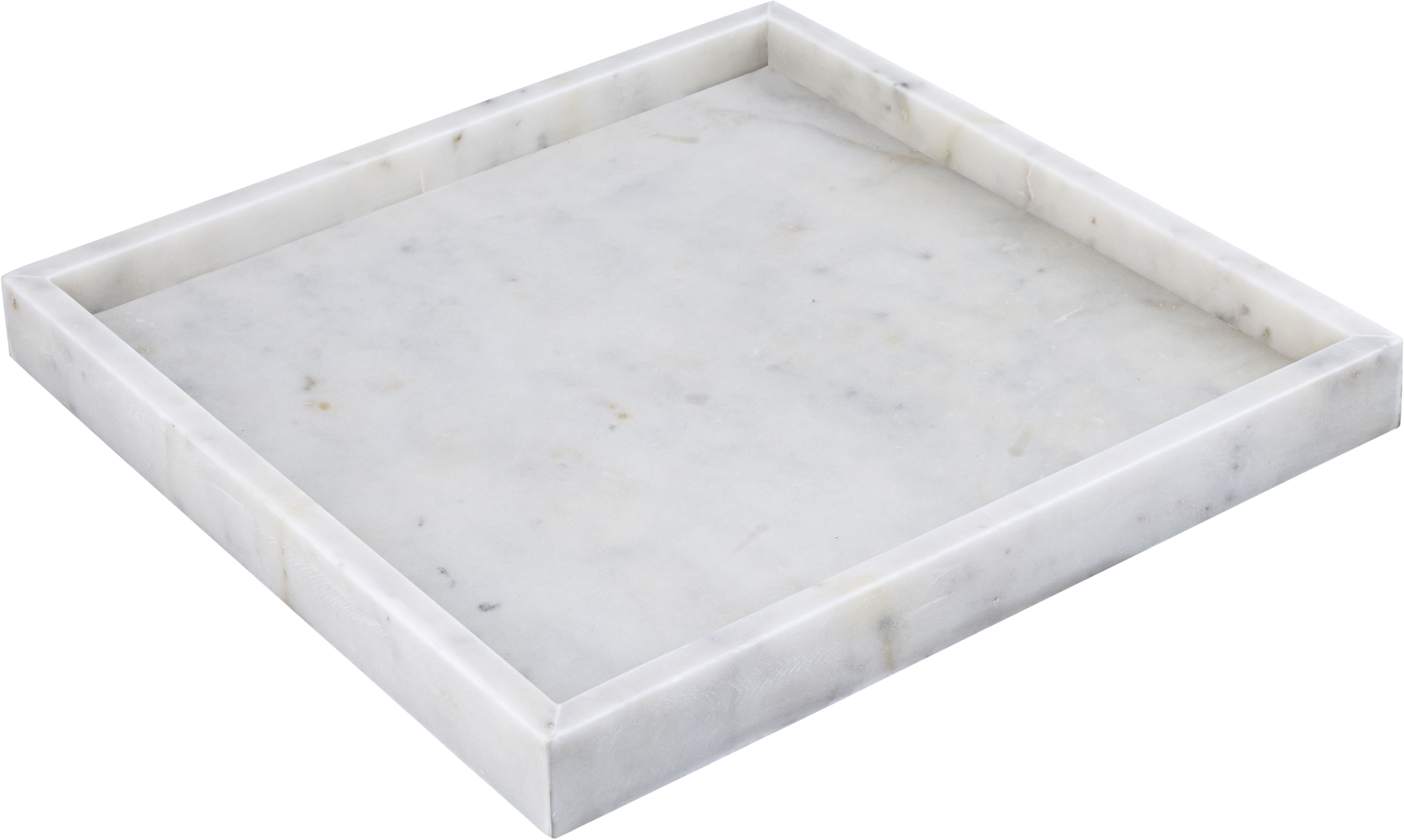 Barletta - Marble Square Tray - White