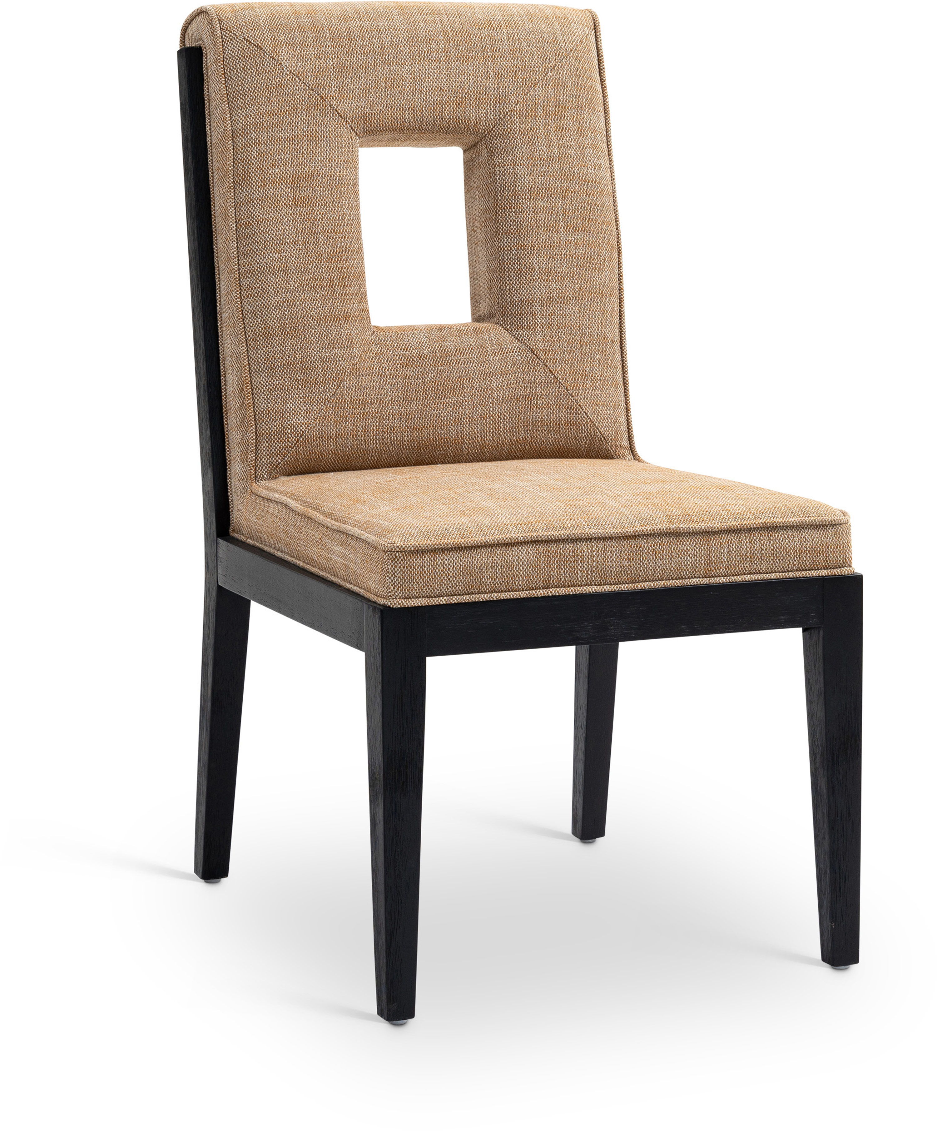 Gwendolyn - Dining Side Chair With Black Frame (Set of 2) - Cognac
