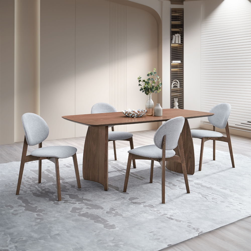 Hadasa - Dining Table - Walnut, light brown, view 5