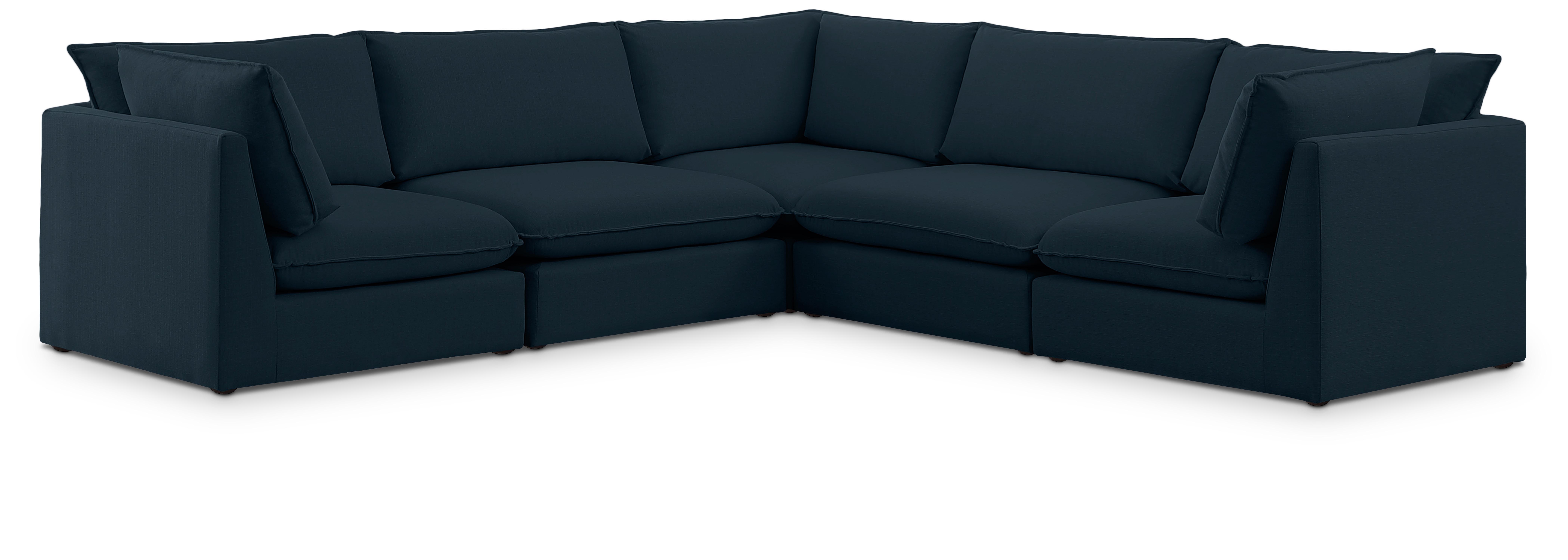 Mackenzie - 5 Piece Modular Corner Sectional - Navy