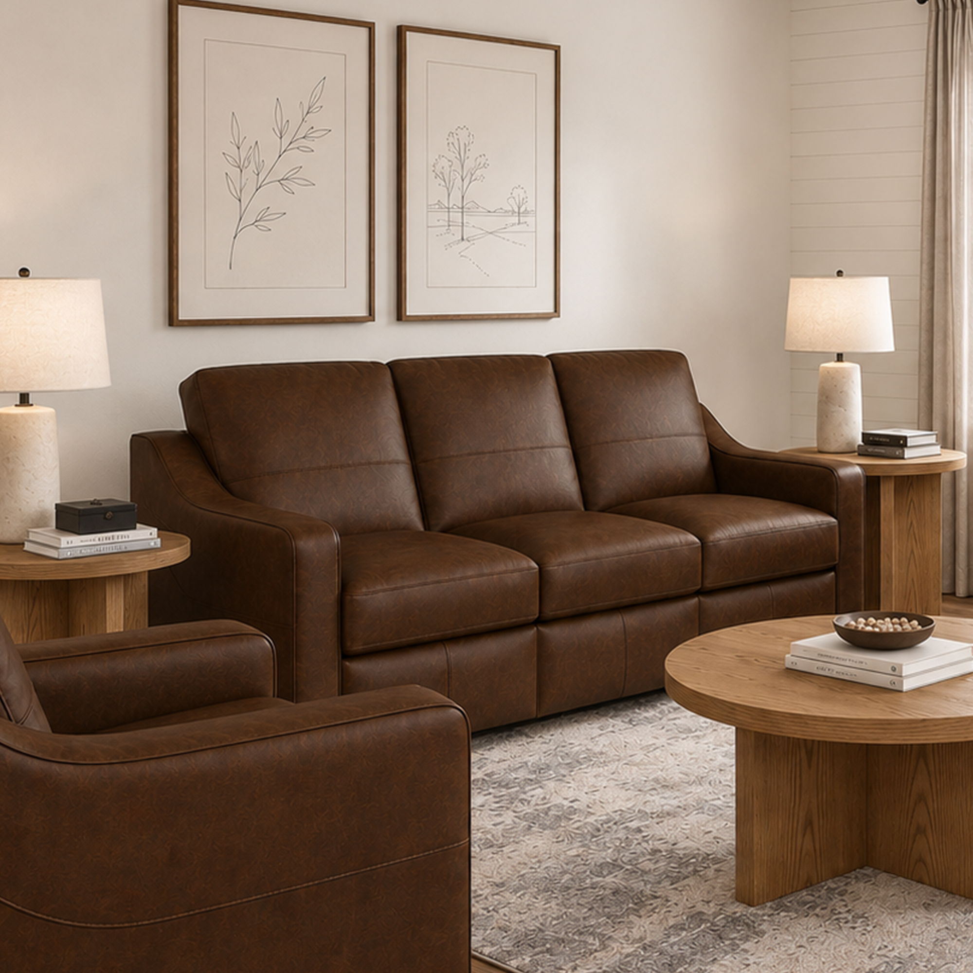 Hudson - Sofa - Dark Brown, dark brown, view 5