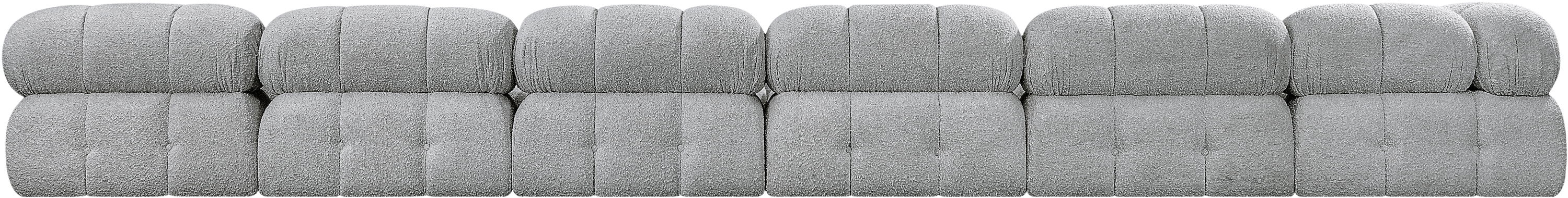 Ames - 7 Piece Modular L-Shaped Sectional - Gray