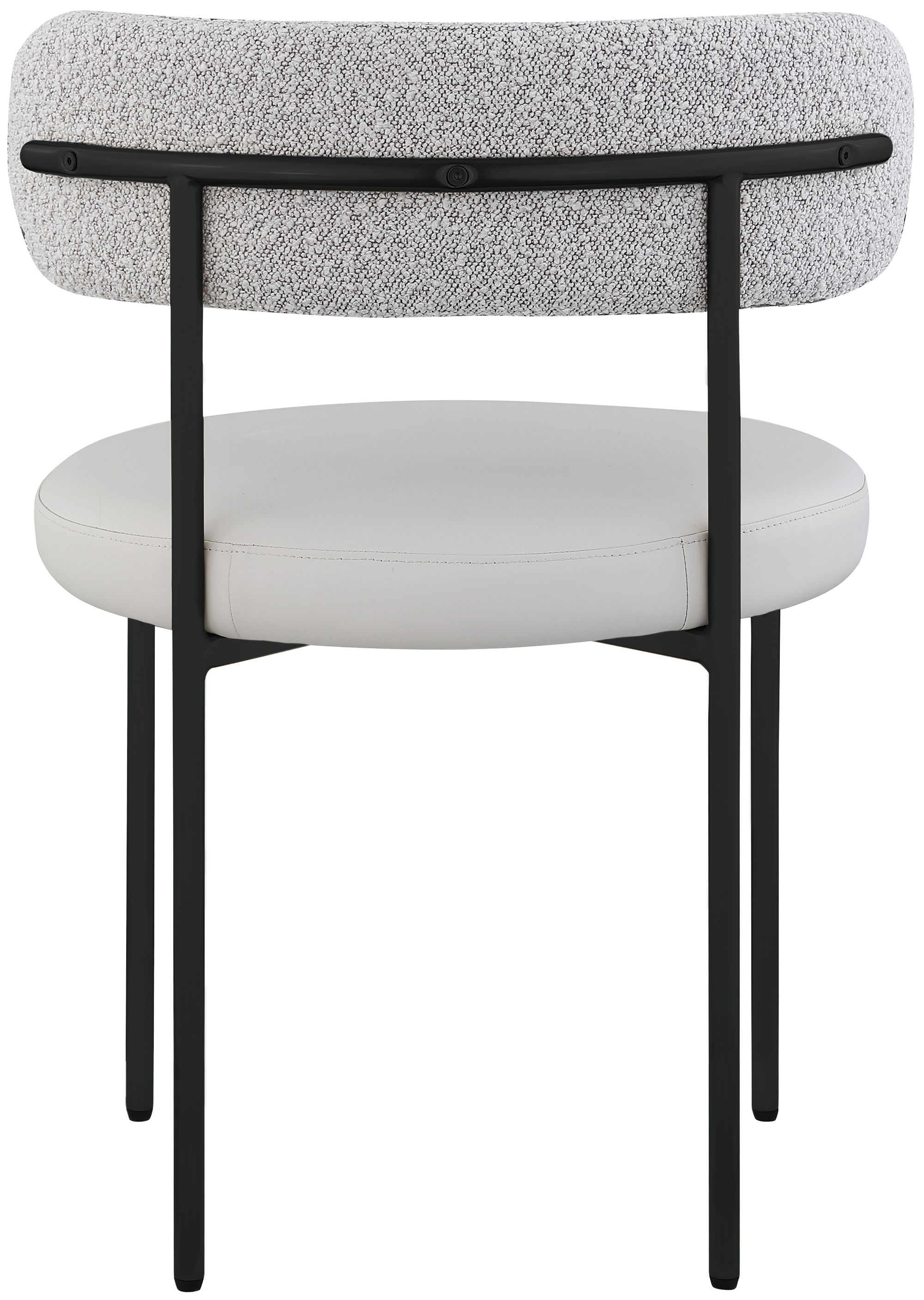 Beacon - Faux Leather Dining Chair With Black Legs (Set of 2) - Taupe