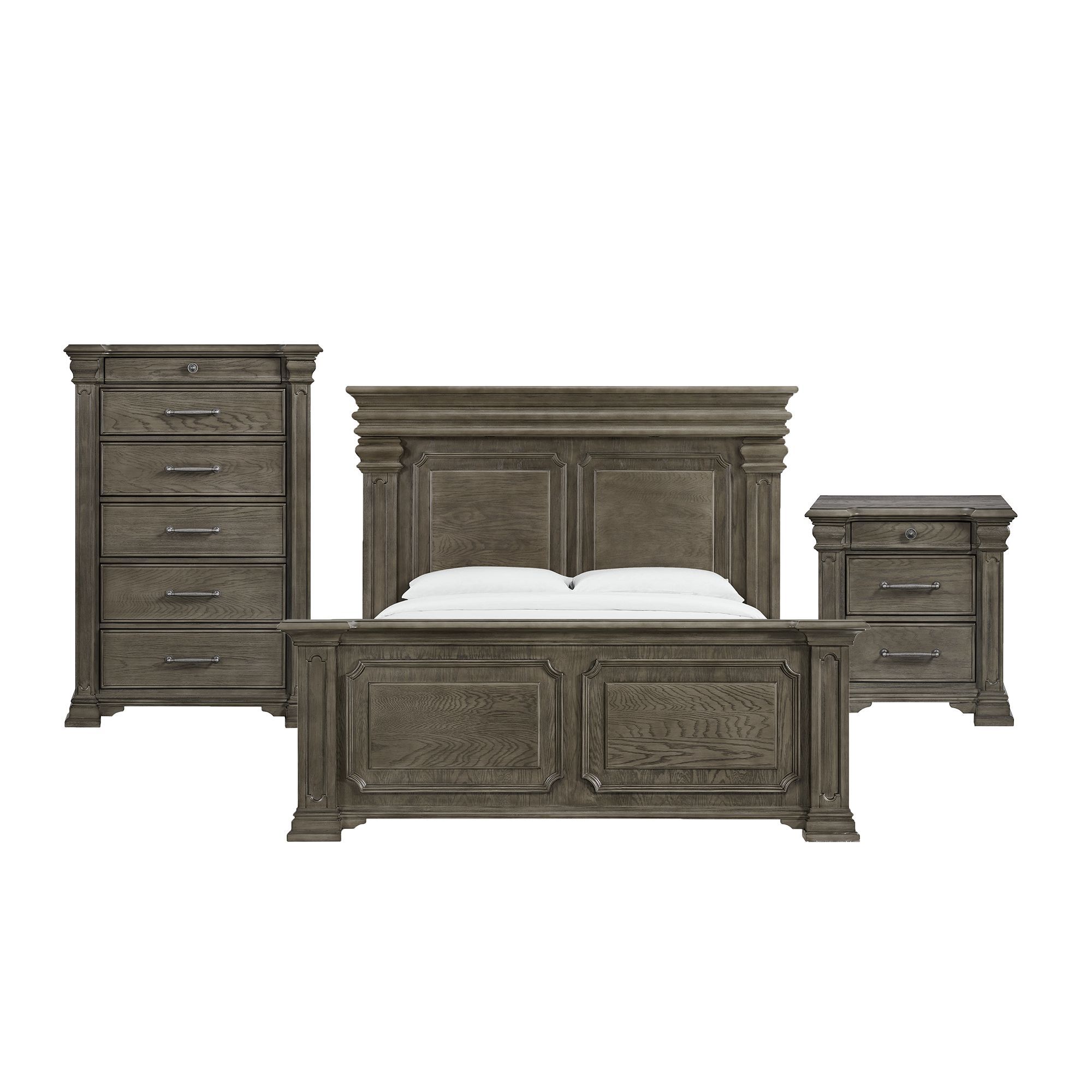 King · 3 Pc · Bedroom Set