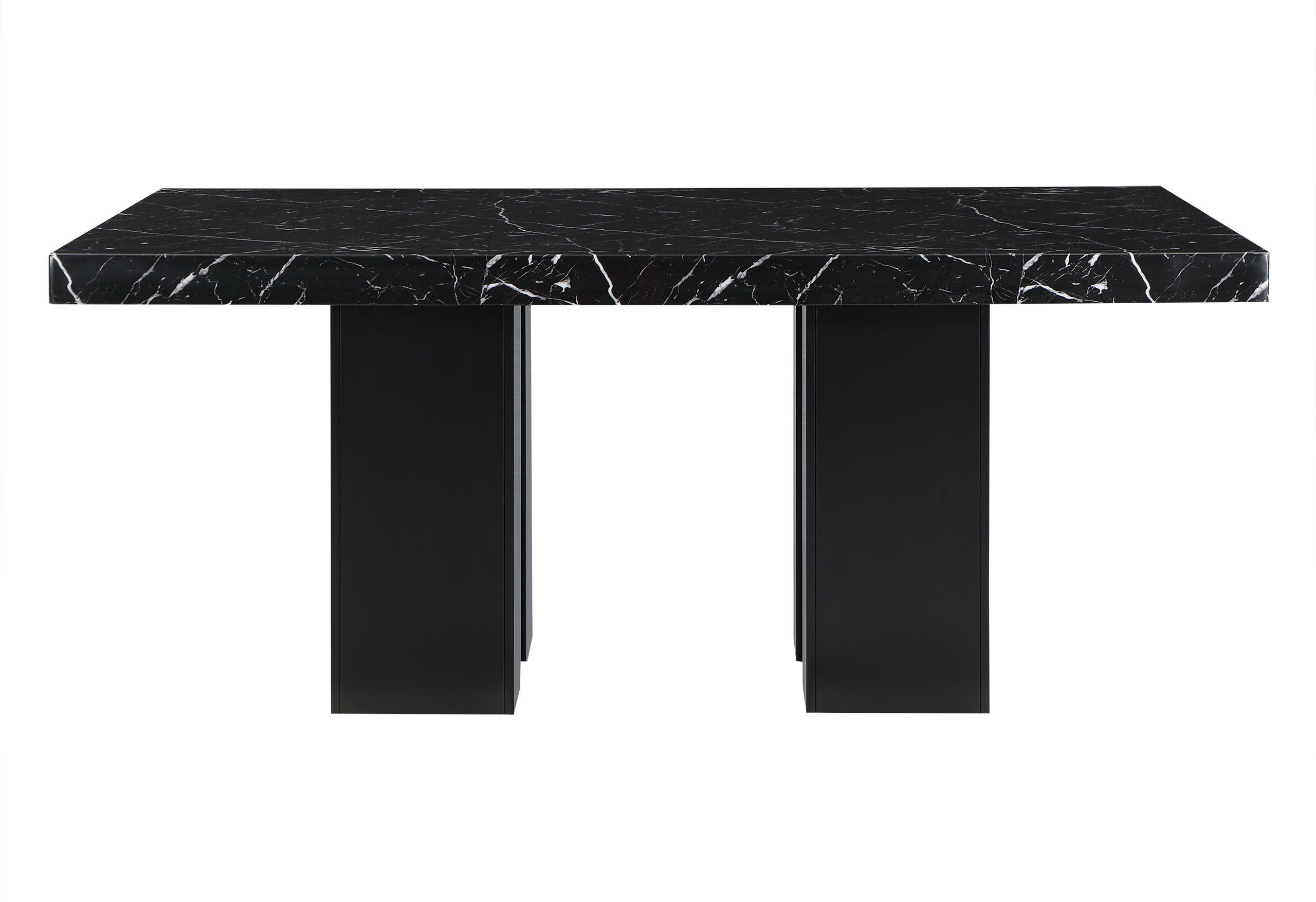 D03 - 7 Piece Dining Room Set (Dining Table And 6 Dining Chairs) - Black