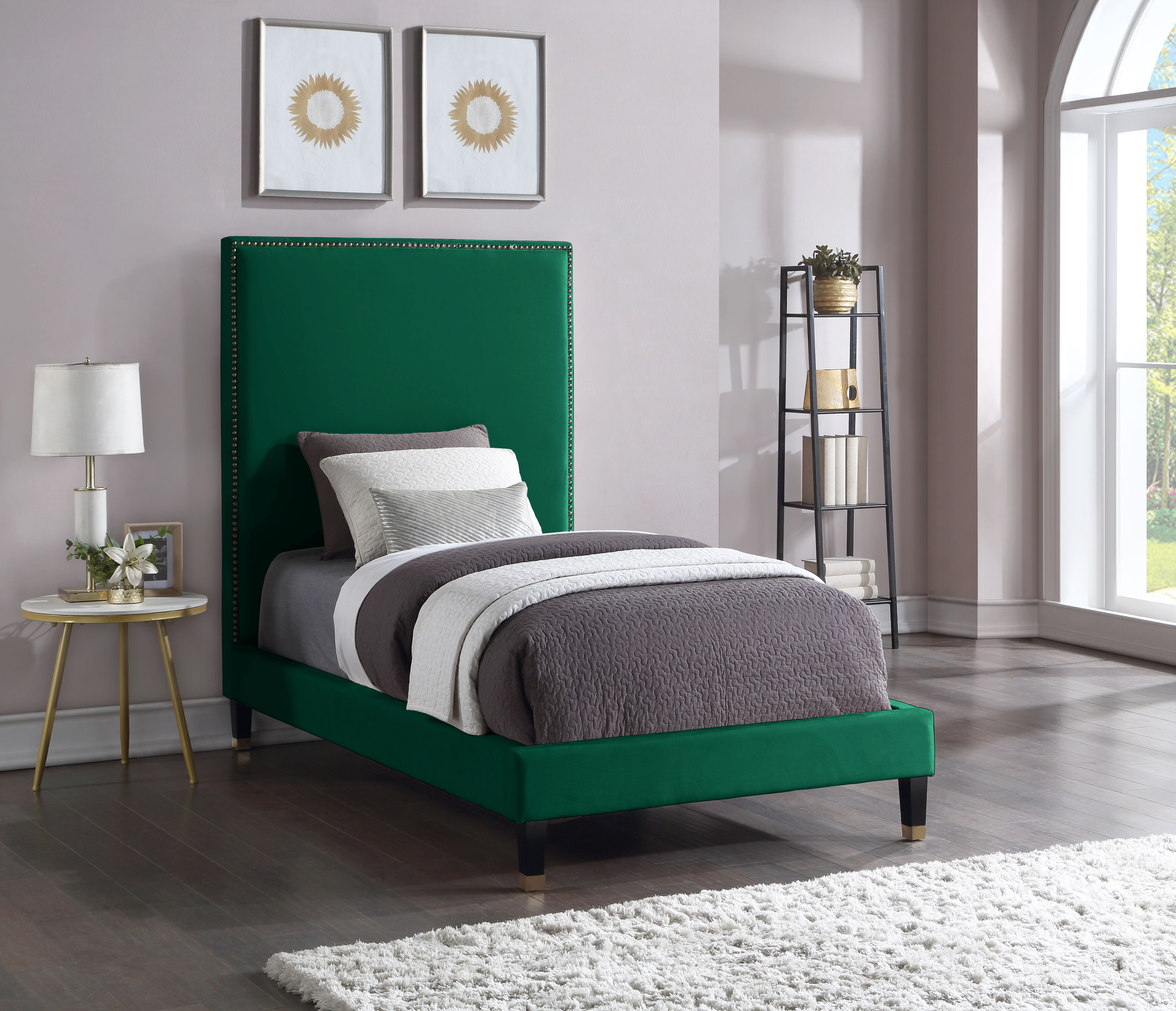 Harlie - Twin Bed - Green