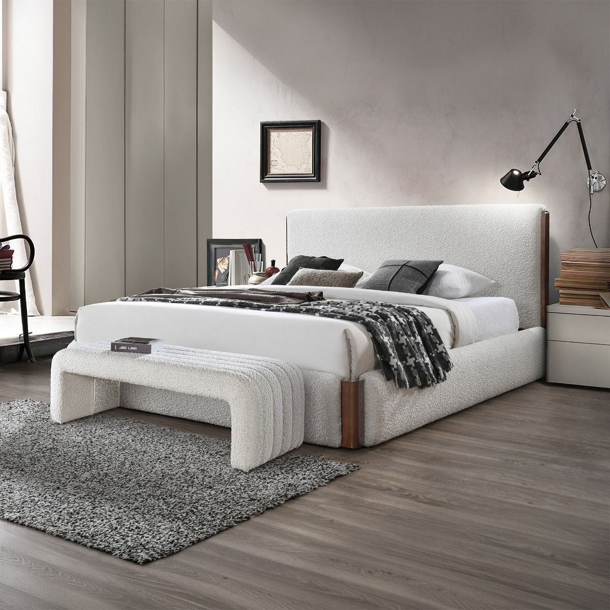 Sandro - Bench - Beige Boucle, white, view 8