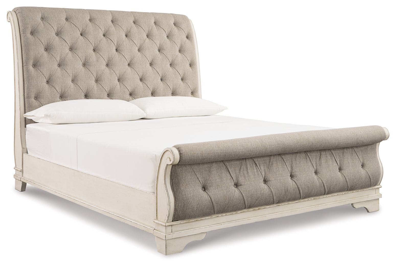 Queen Upholstered Sleigh Bed