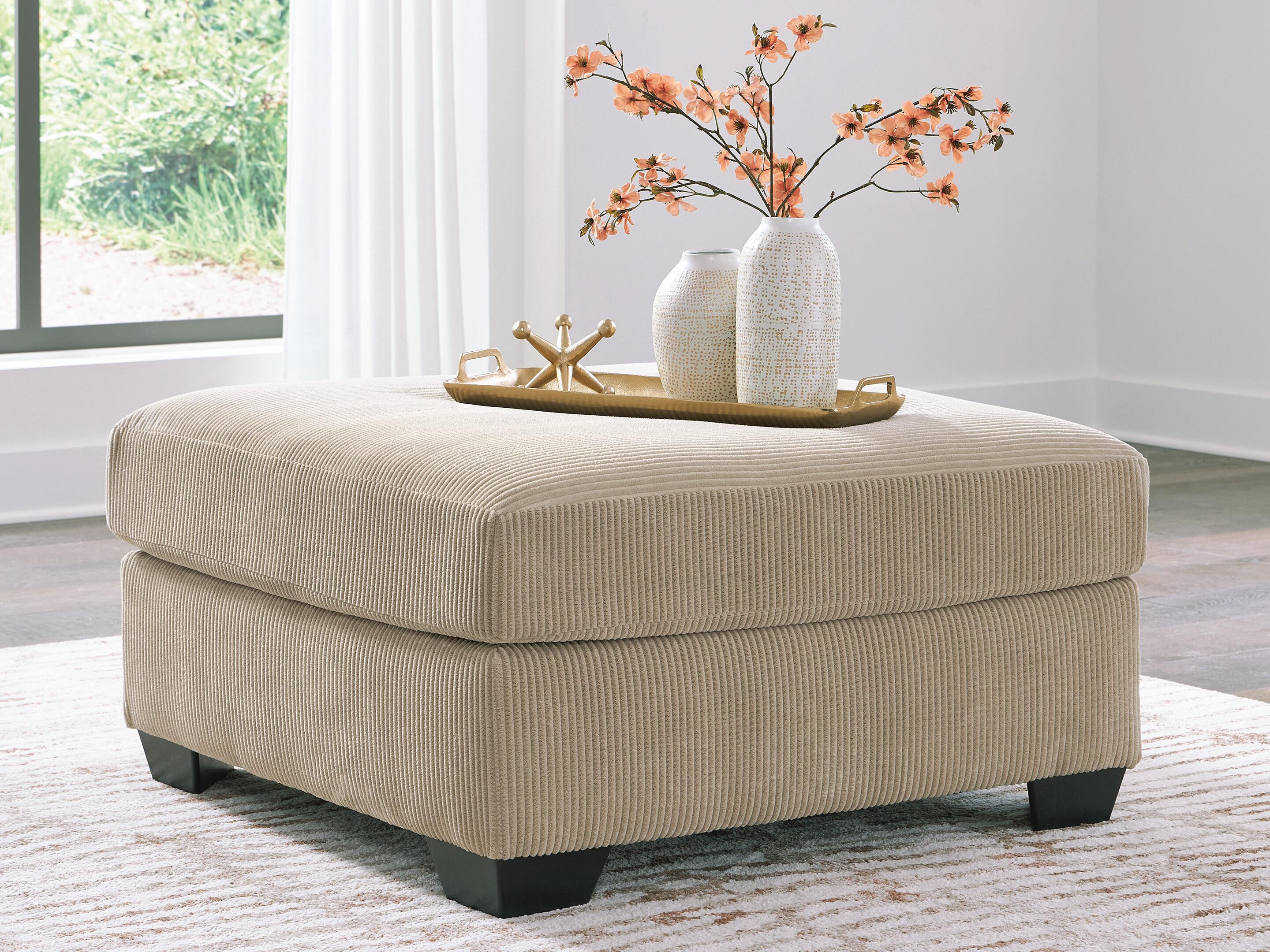 Ashley Furniture SimpleJoy - Oversized Accent Ottoman - Sand - Image 2