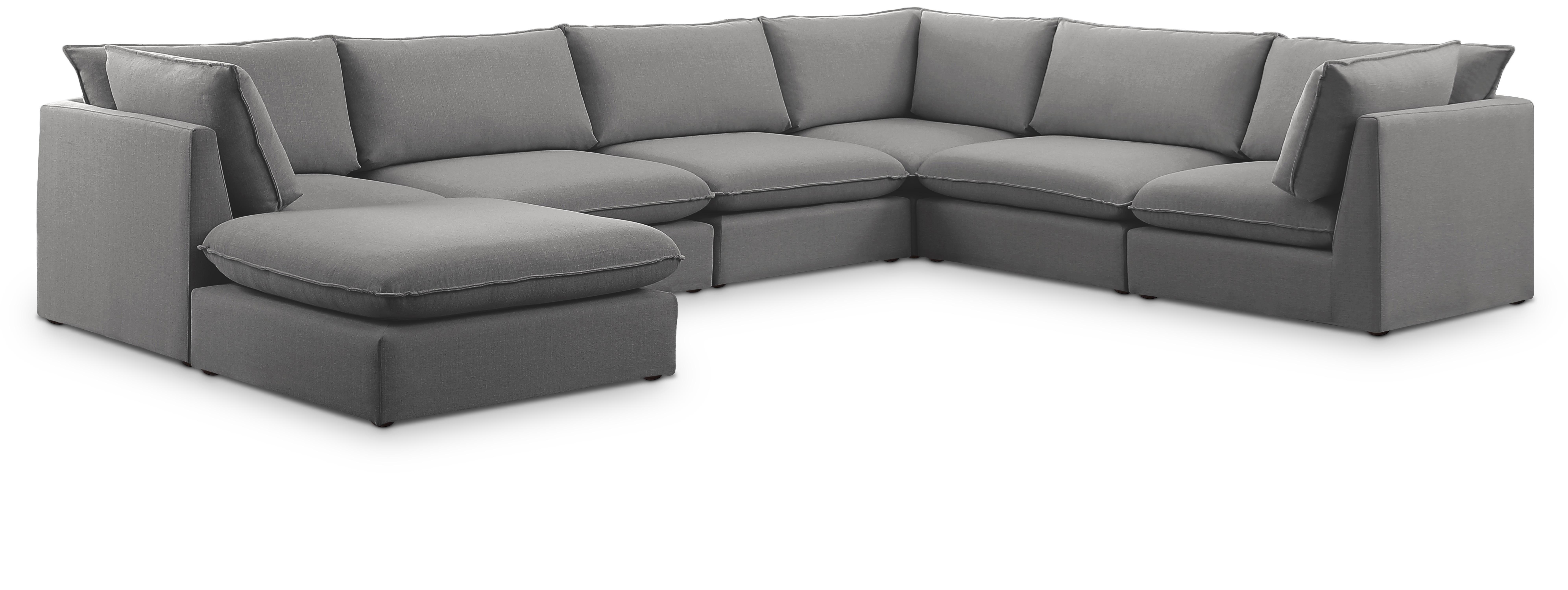 Mackenzie - 7 Piece Modular Sectional - Gray