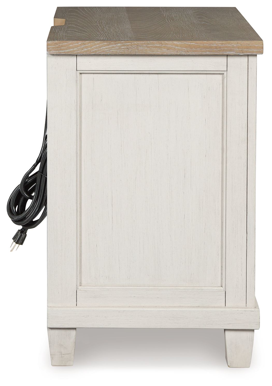 Ashley Furniture Shaybrock - Two Drawer Night Stand - Antique White / Brown - Image 5